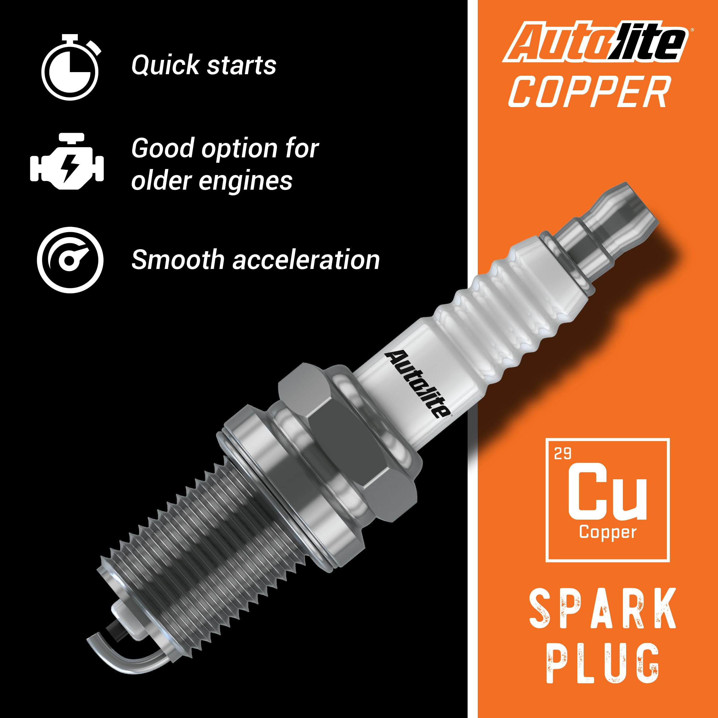 Autolite 25 Copper Resistor Automotive Replacement Spark Plug (1 Pack)