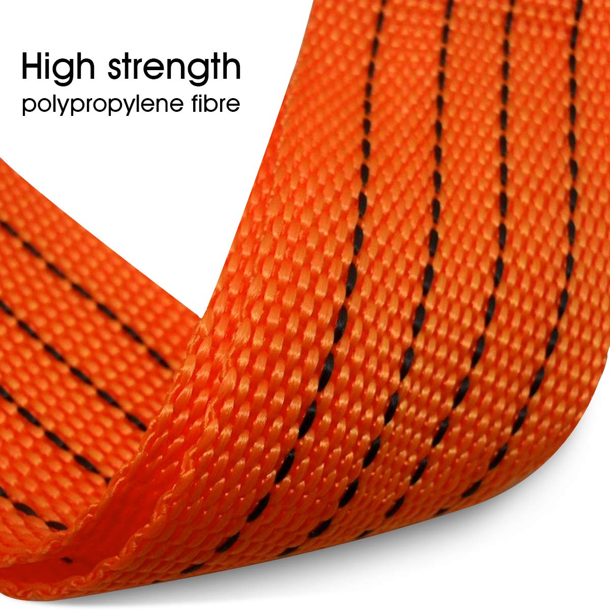 JCHL Tow Strap 2in x 20Ft Recovery Strap 10,000LB Polypropylene for Towing Vehicles