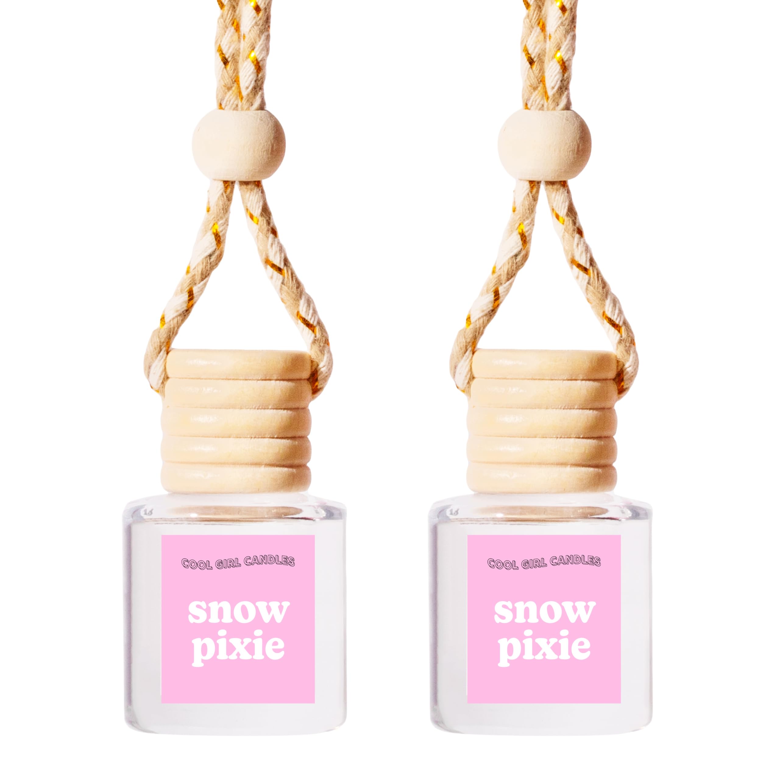 Coolgirlcandles Snow Pixie Car Air Hanging Fragrance Oil Diffuser Car Air Freshener Diffuser For Essential Oils, Scents Aromathe