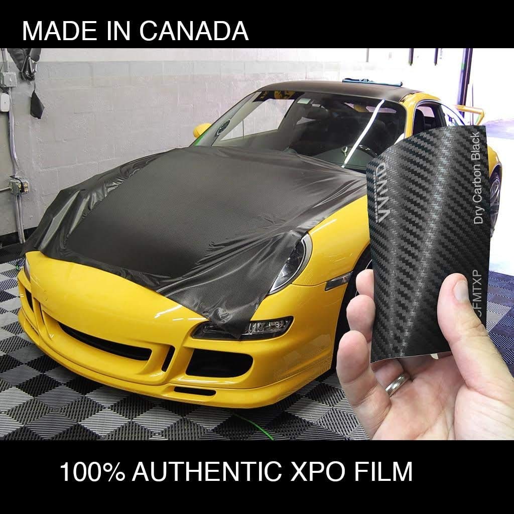 VViViD XPO Carbon Fiber Vinyl Wrap - Black, 9ft x 5ft, Air Release Technology, Durable Vinyl
