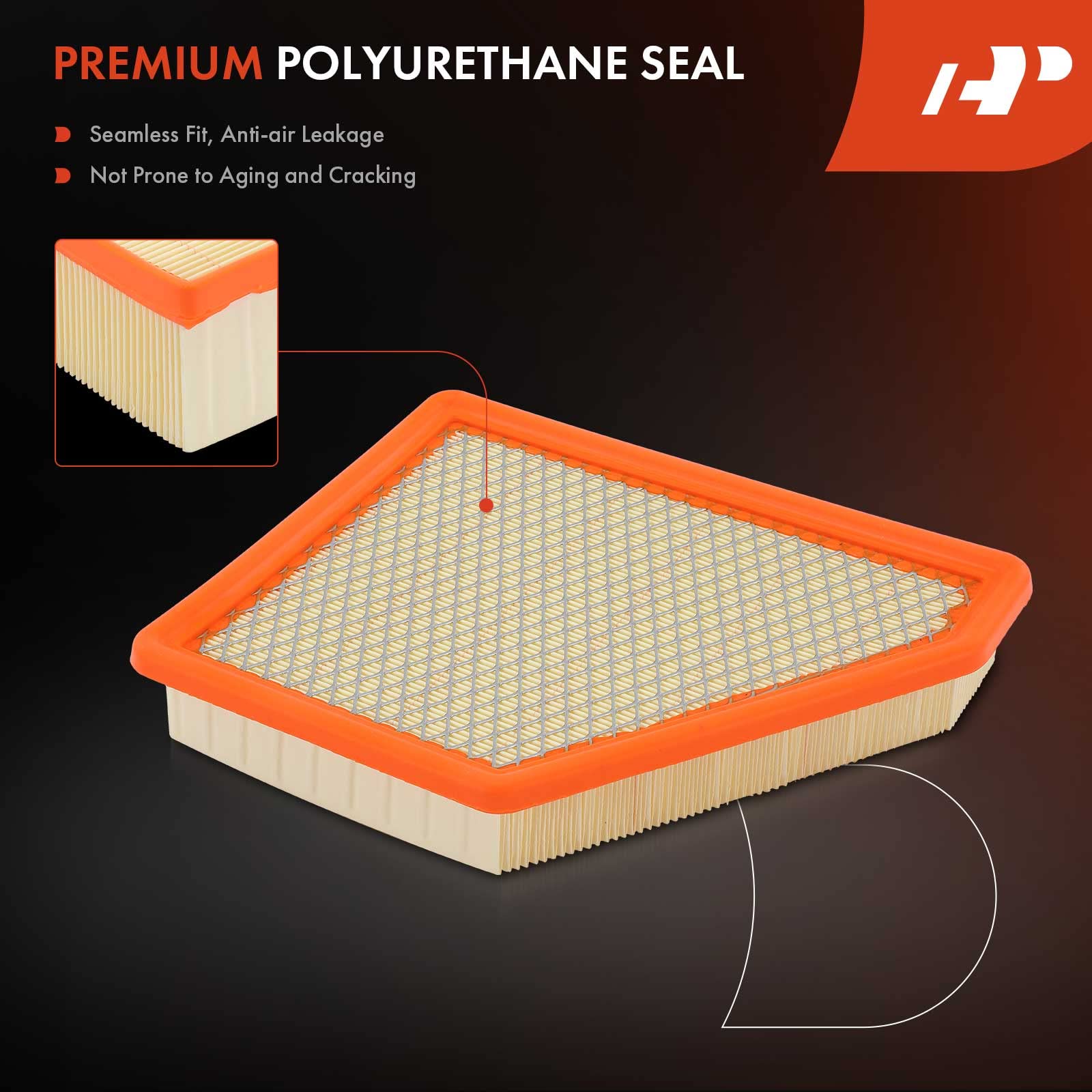 A-Premium Engine Air Filter Compatible With Chevrolet Equinox & Gmc Terrain, 2010-2017, Flexible Panel, Replace# 25899727