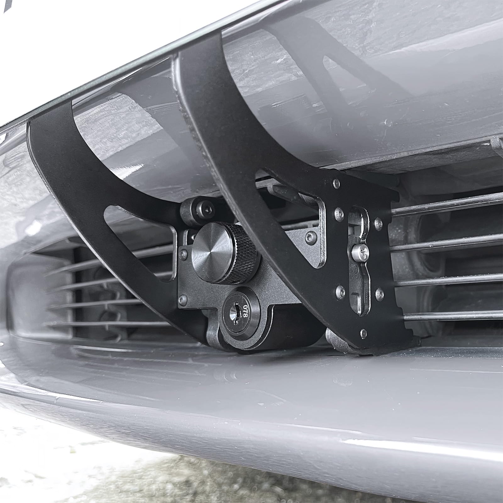 The Original Lockable License Plate Holder For 2020-2023 Tesla Model Y, Front License Plate Bracket Mounting Kit With Anti-Theft