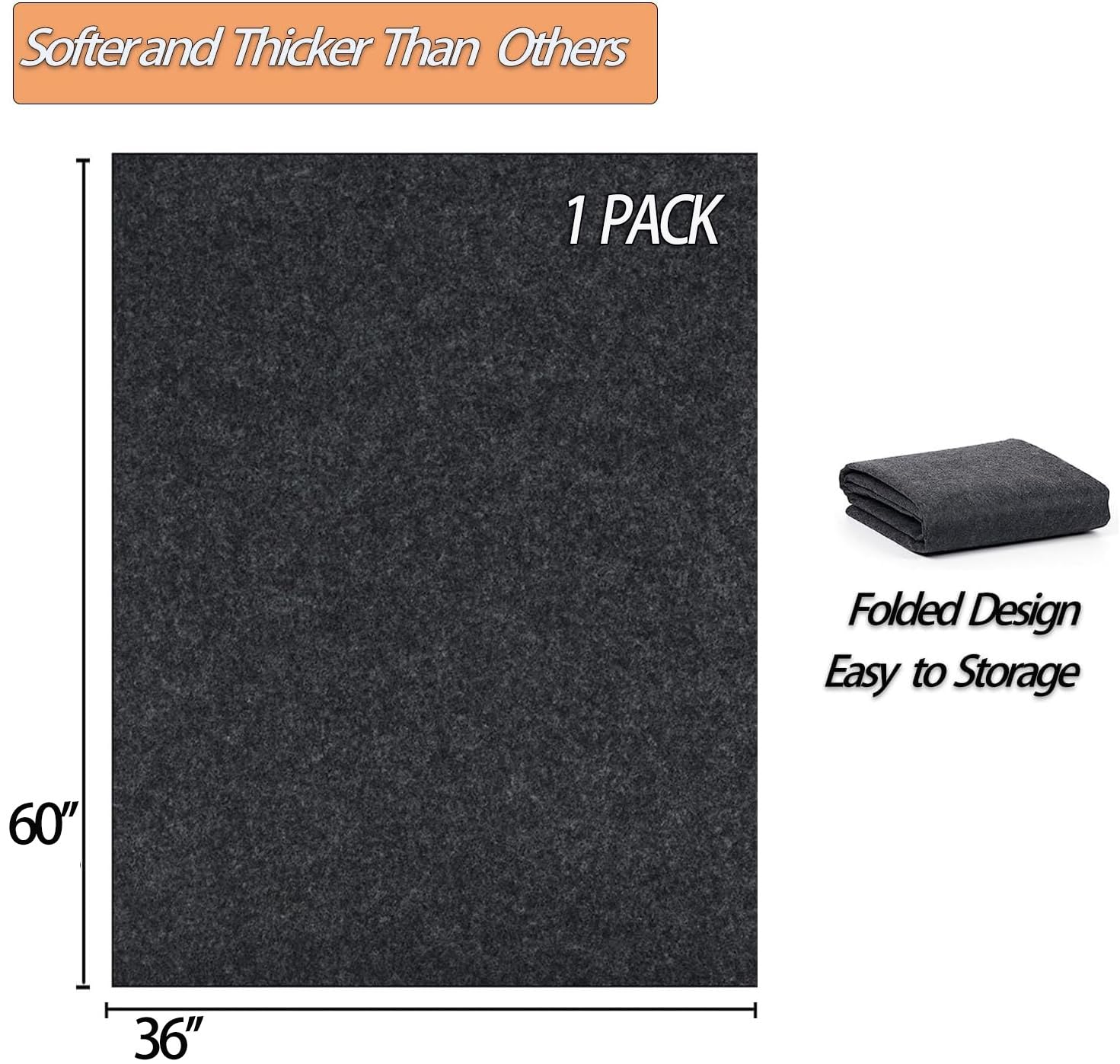 36 X 60 Inch Oil Spill Mat For Garage, Garage Floor Oil Change Mat For Driveway Under Car, Oil Pads Drip Leak Mat With Weather B