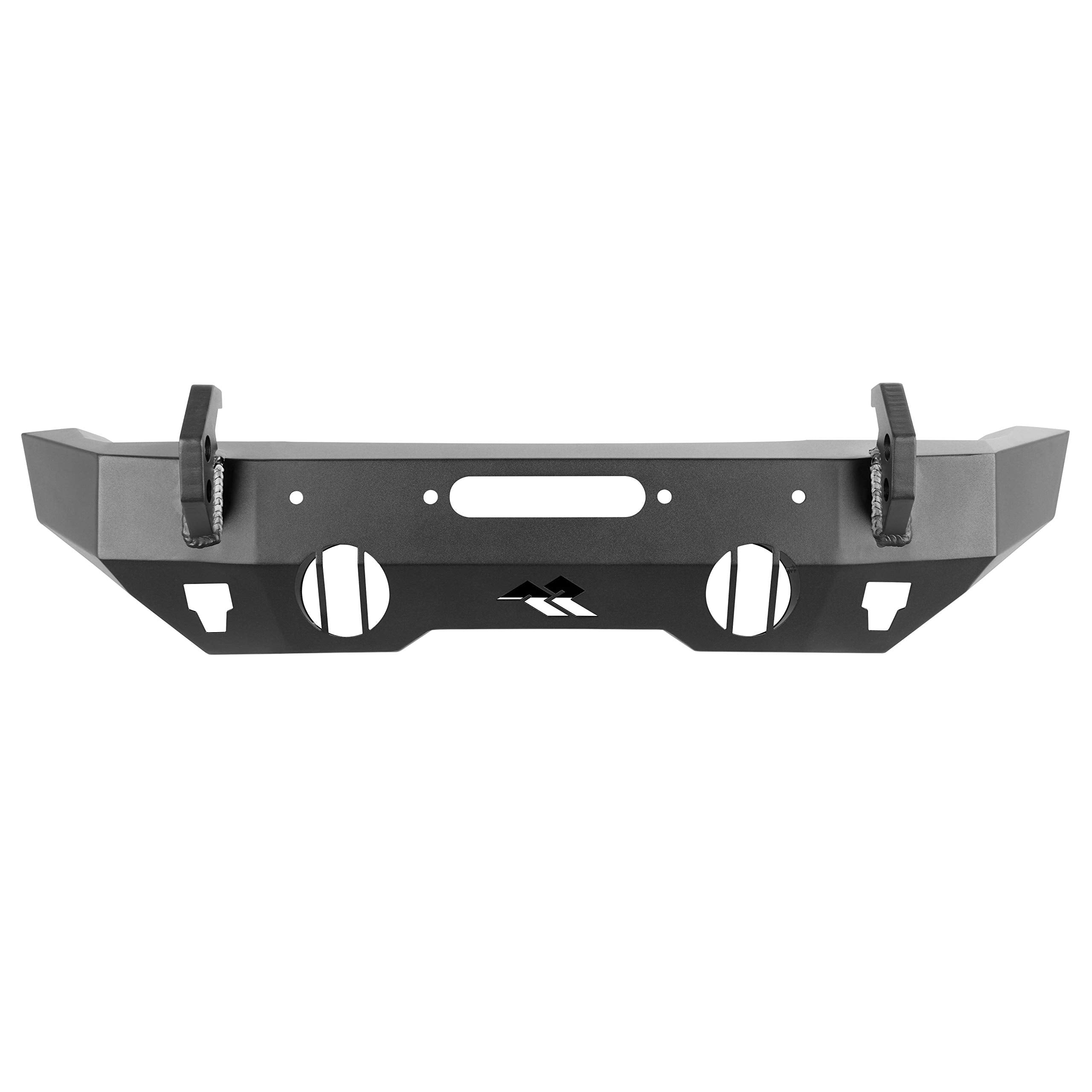 Rugged Ridge Hd Bumper, Front | Stubby, Steel, Textured Black | 11540.32 | Fits 2018-2024 Jeep Wrangler Jl; 2020-2024 Jeep Gladiator Jt