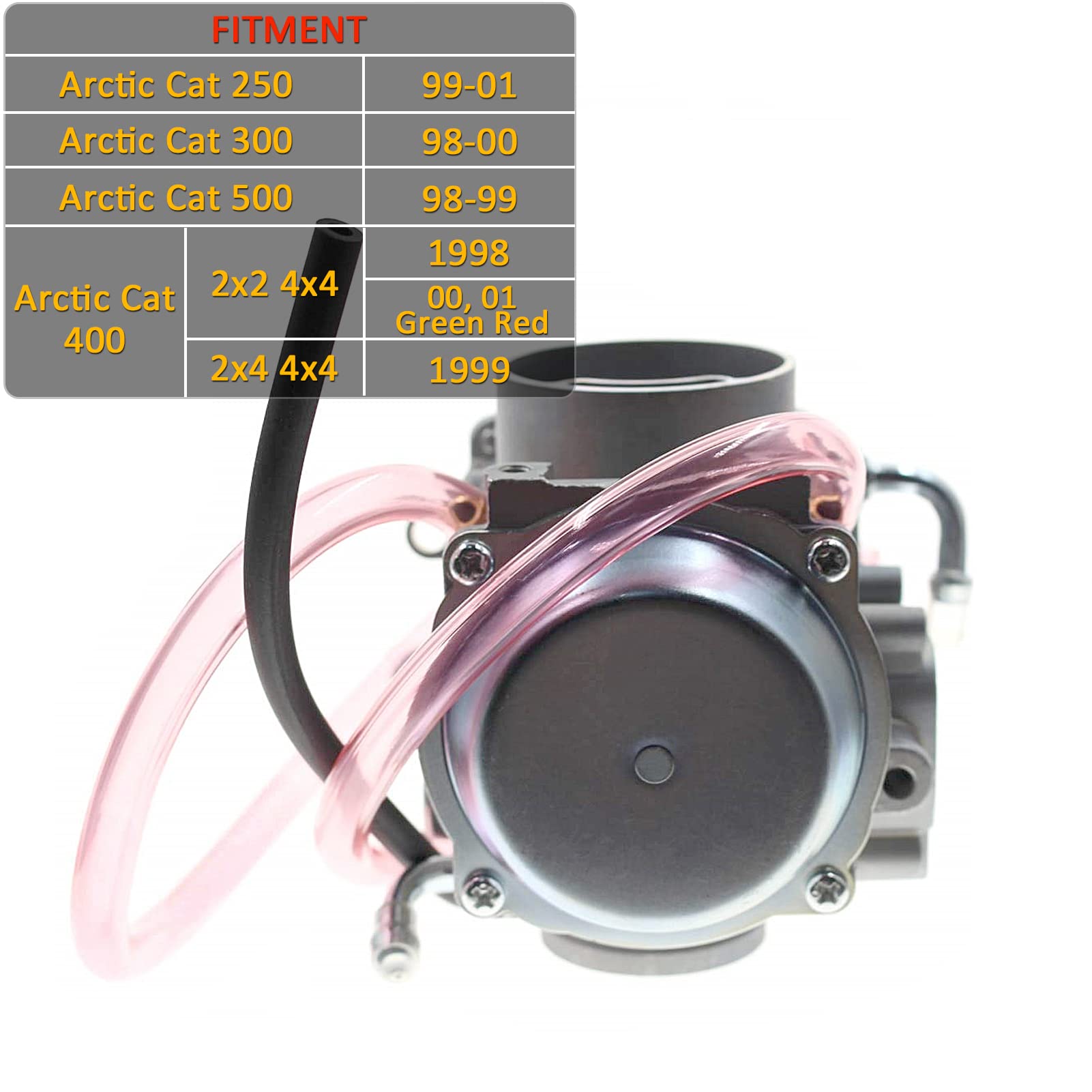 SVKZGFZ Carburetor for Arctic Cat 250/300/400/500 ATV Quad, Model 0470-362, Compatible with 2x2, 2x4,