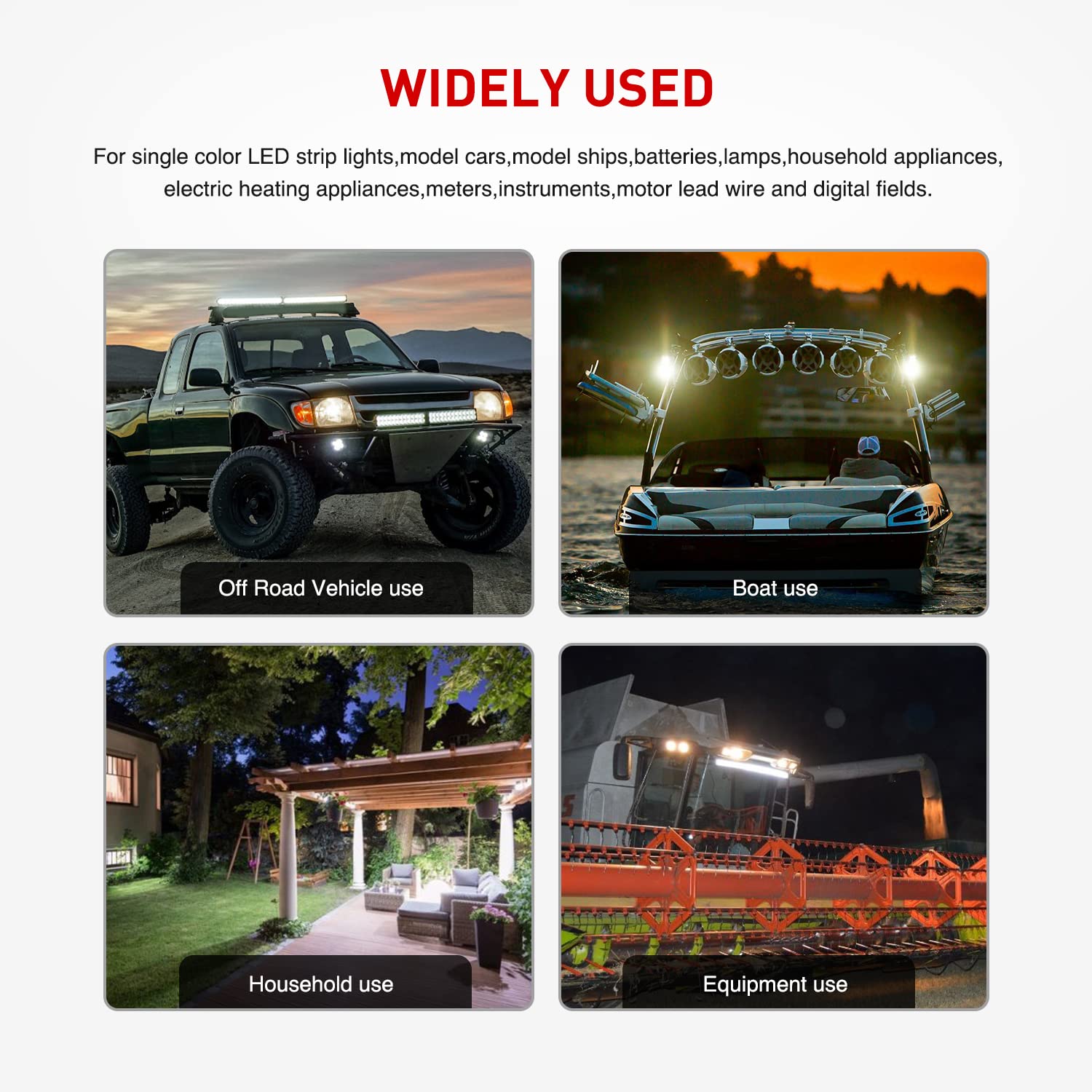 Nilight Led Light Bar Wiring Harness 2Pcs 12 Awg Extension Kit 10 Feet For Led Work Light Bar Led Pods Off Road Lights Driving F