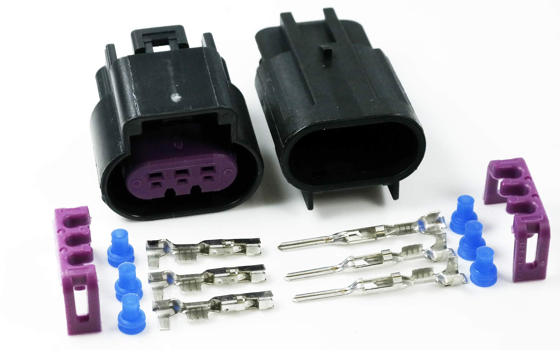 Aptiv 3-Pin GT 150 Sealed Connector Set, 18-20 GA, Up to 15 Amps, Durable PBT Material