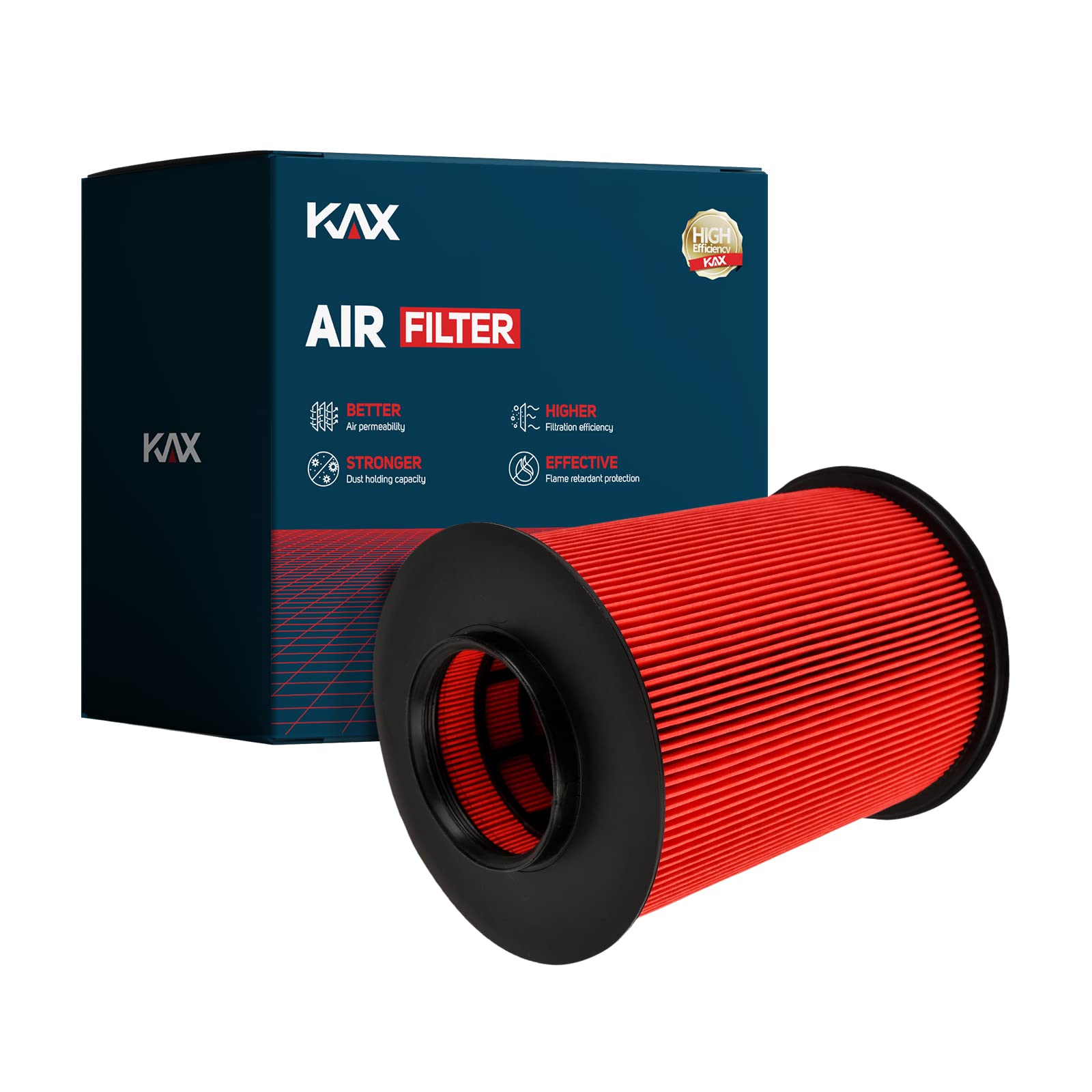 KAX Engine Air Filter, GAF065 (CA11114) Replacement for Escape (2013-2019), Focus (2012-2018), Transit Connect (2014-2016), Mkc 