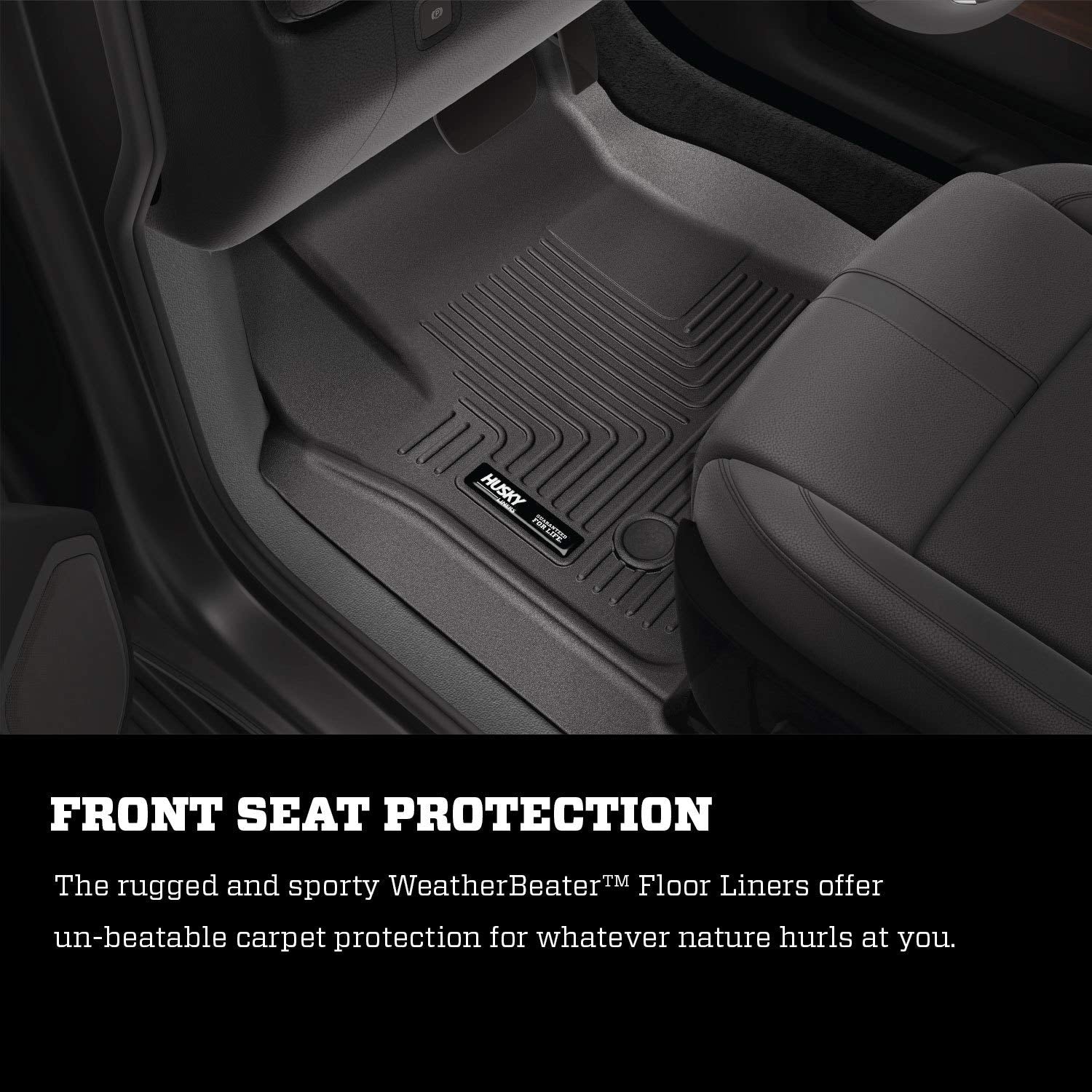 Husky Liners - Weatherbeater | Fits 2013 - 2018 Nissan Altima - Front & 2Nd Row Liner - Black, 3 Pc. | 99641