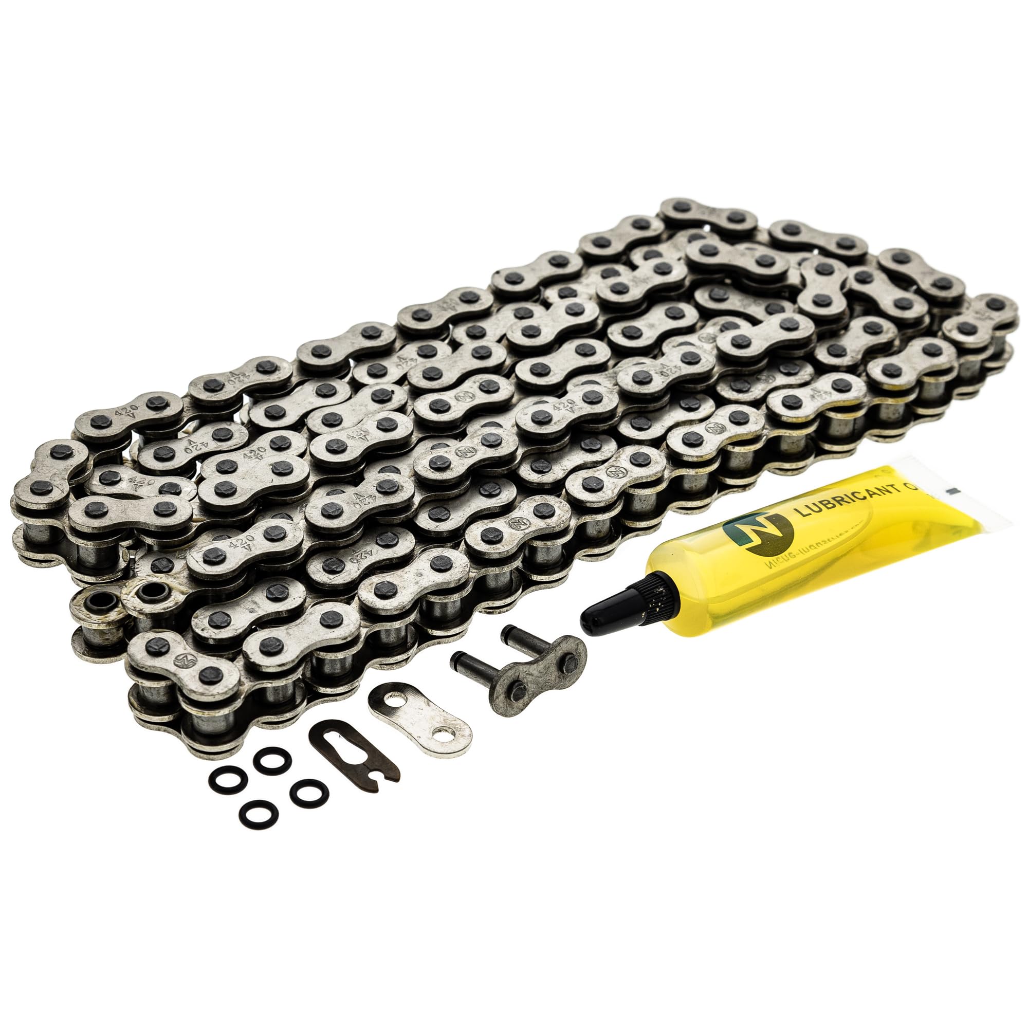 Niche 420 Drive Chain 124 Links O-Ring With Connecting Master Link For Motorcycle Atv Dirt Bike