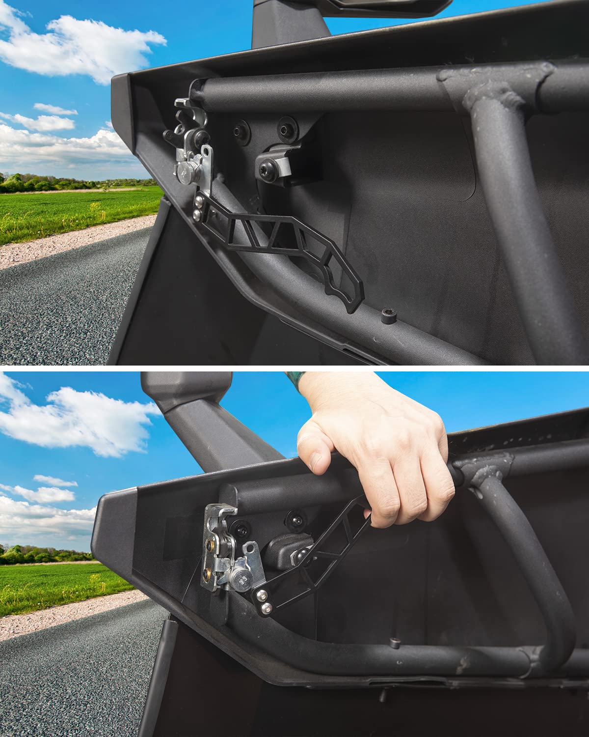 A & Utv Pro Utv X3 Custom Door Handles, Utv Door Latches Metal For 2017-2025 Can Am Maverick X3 X Ds Rs Turbo R Max 2&4 Door Acc