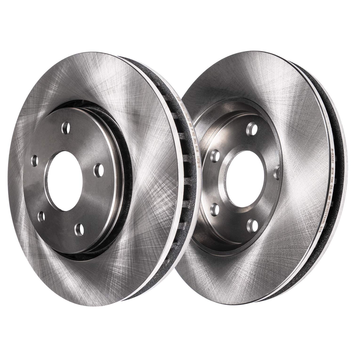 Detroit Axle - Brake Rotors For 10-17 Chevrolet Equinox Gmc Terrain 2010 2011 2012 2013 2014 2015 2016 2017 Brakes Rotors Replac