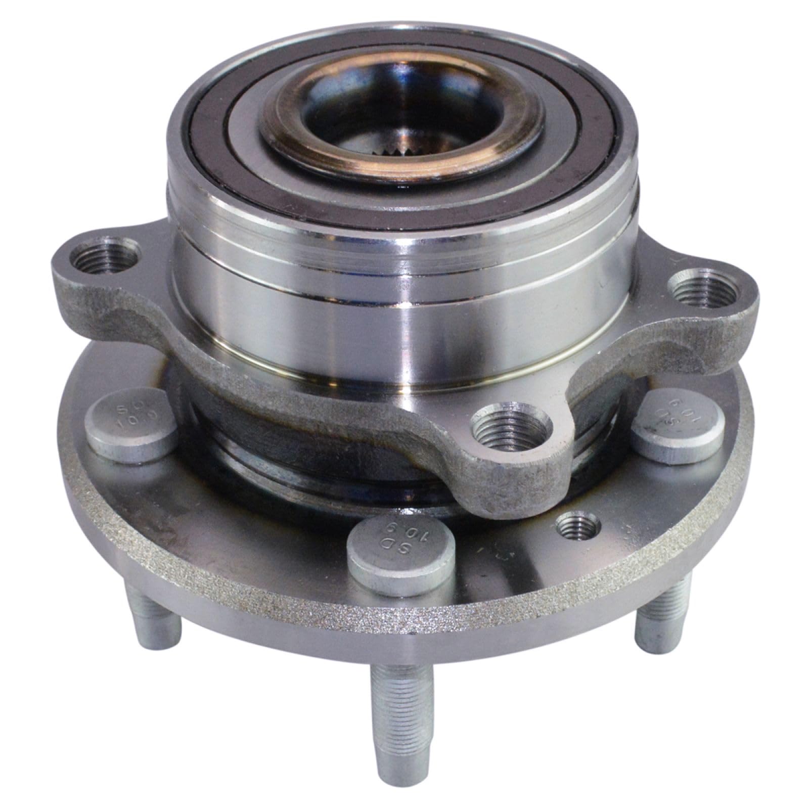 Trq Front Left Right Rear Wheel Hub Bearing Assembly Driver Passenger Side Compatible With 2011-2019 Ford Explorer 2013-2019 Pol
