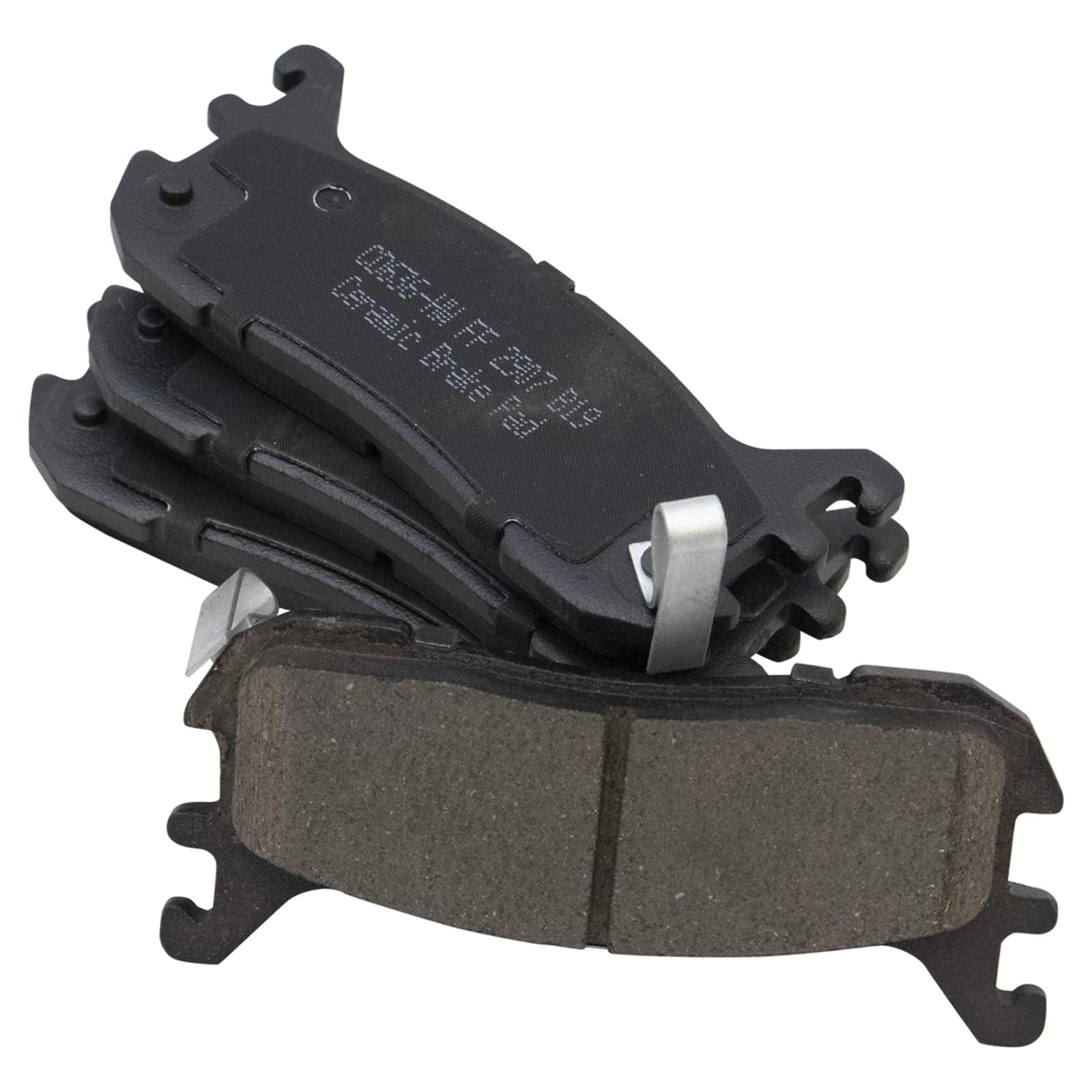TRQ Rear Brake Pads Ceramic Compatible with 1997-2003 Ford Escort 1994-2005 Mazda Miata 1995-1998 Protege 1997-1998 Mercury Trac