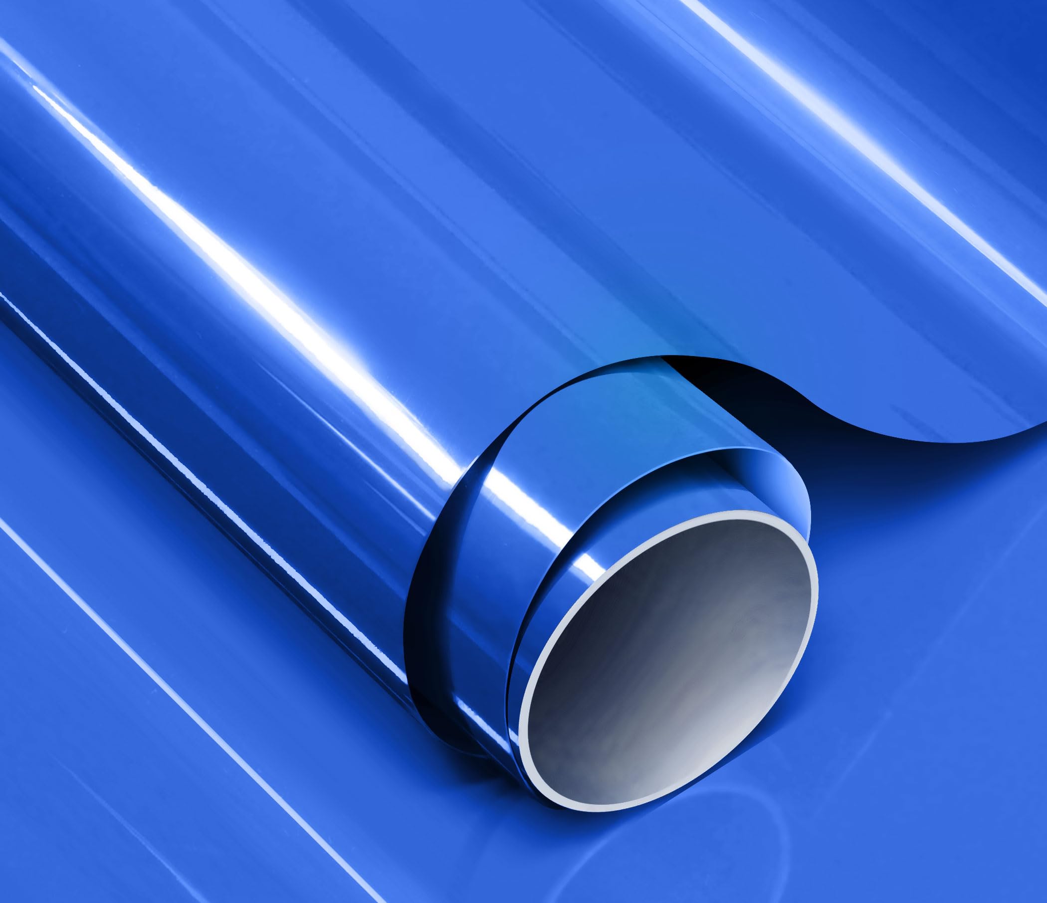 Colorfusion Ppf By Vvivid, Gloss Shark Blue Dry Apply Ppf Vinyl Car Wrap Roll 1Ft X 5Ft