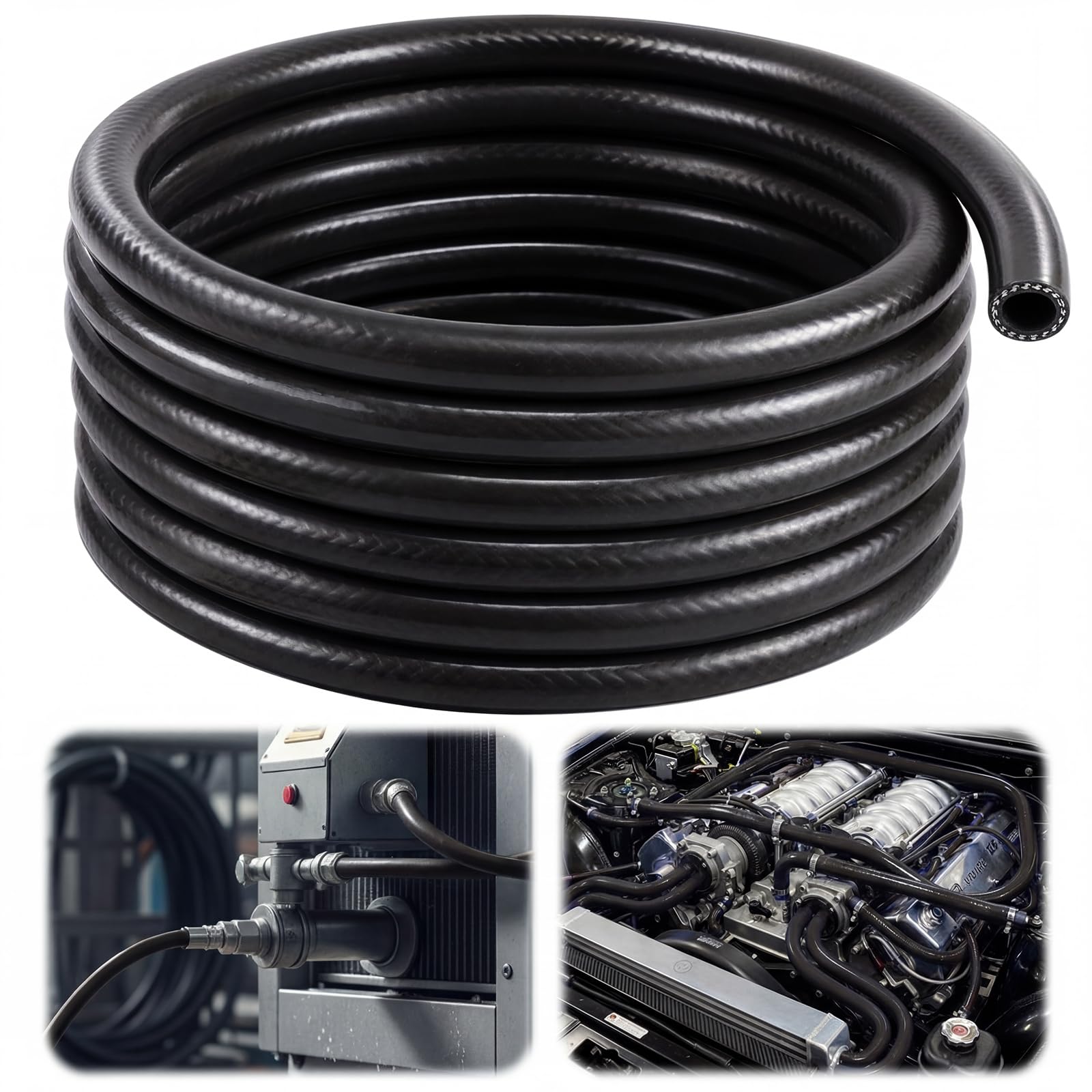 Outus 5/8 ID Silicone Heater Hose 25ft Roll, Coolant Radiator Straight 75 Psi Pressure Reinforced High Temperature for Water/gas