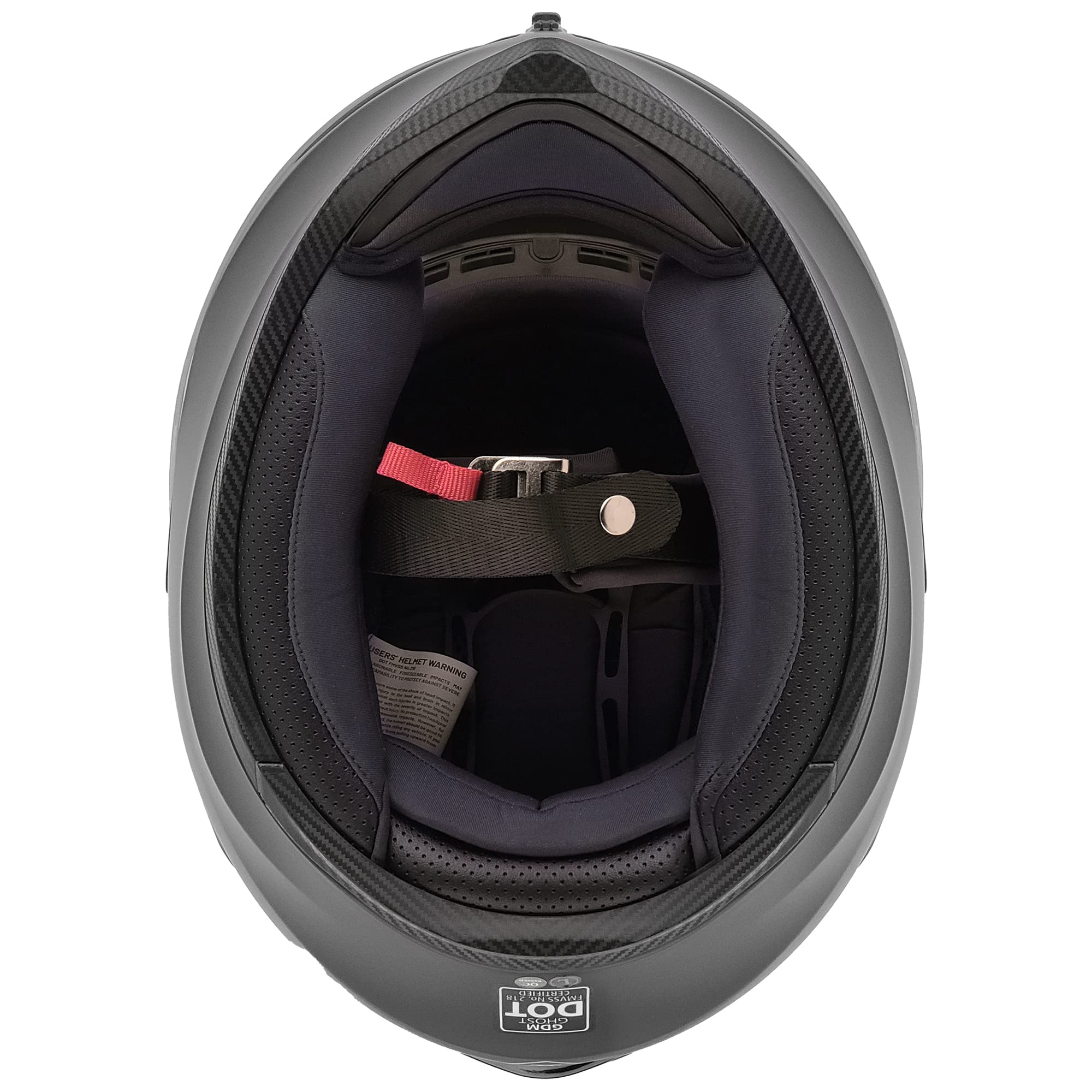 Gdm Ghost Full Face Motorcycle Helmet - Matte Black, Small (Clear & Tinted Shields)