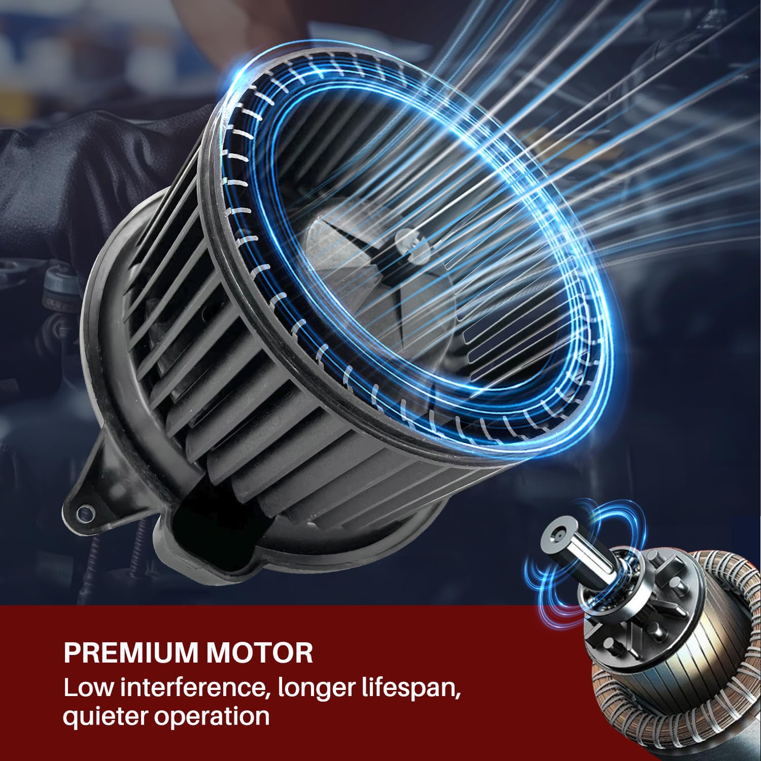 Aspligo 700177 Ac Heater Blower Motor Fan Assembly Fit For Ford Five Hundred 2005-2007 ,For Ford Freestyle 2005-2007 ,For Mercur