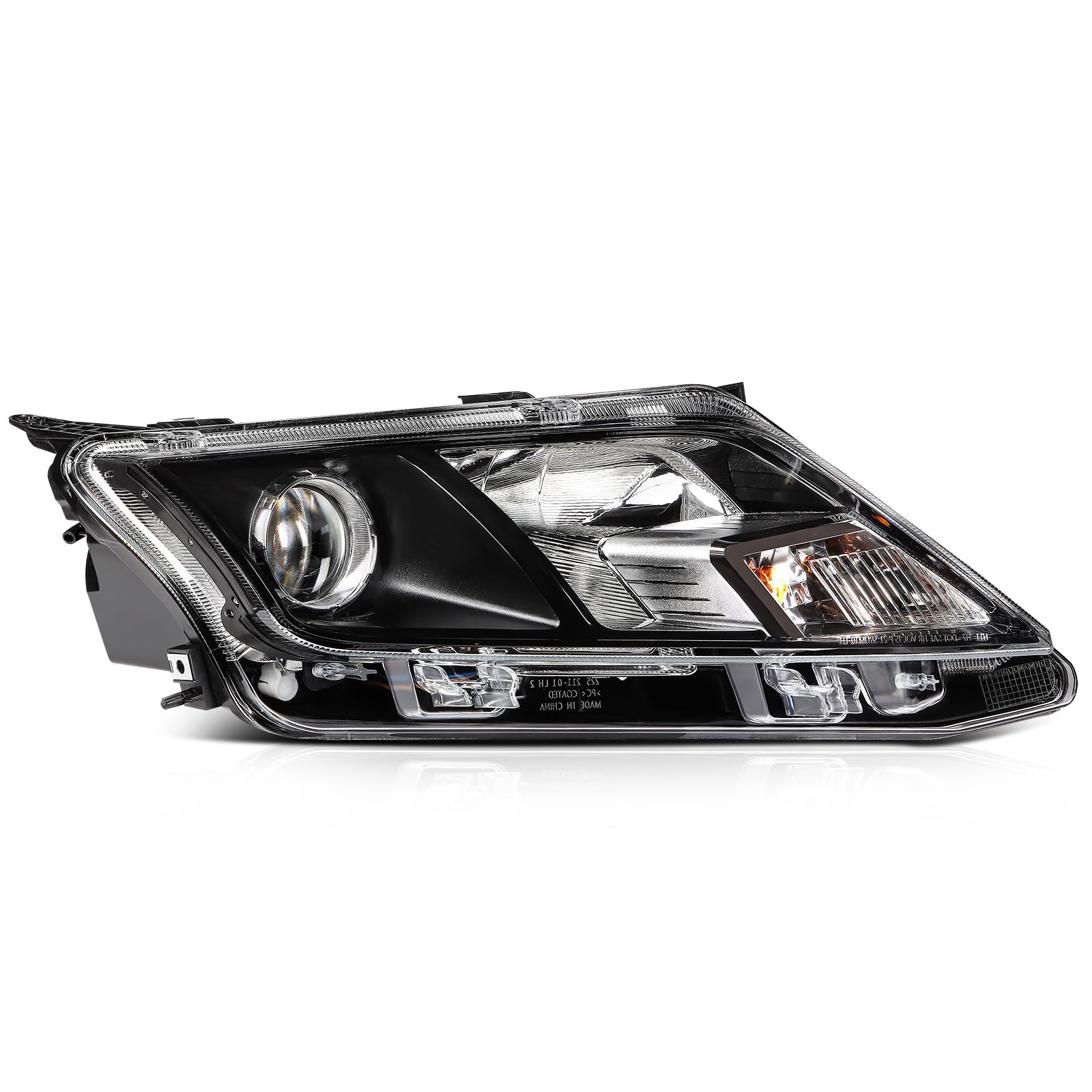LBRST Headlight Fit 2010-2012 for Fusion Chrome Housing Right Headlight Assembly FO2503273