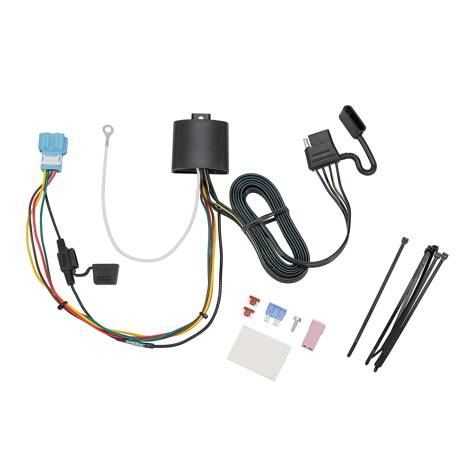 Tekonsha T-One T-Connector Harness, 4-Way Flat, Compatible with Select Honda Odyssey, Black