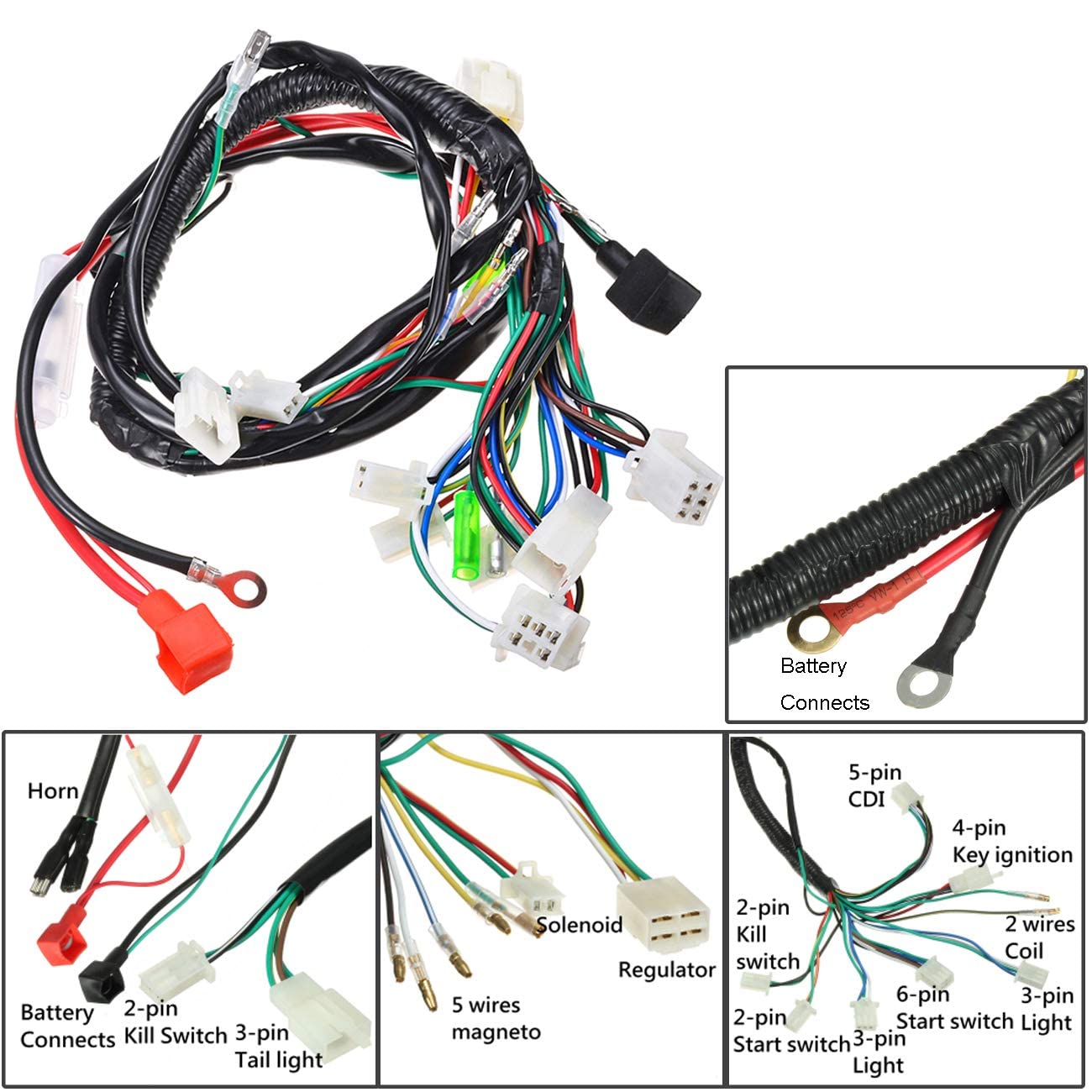 RUIDELI Electrics Stator Coil Set for GY6 50cc-125cc ATV, Quad, Dirt Bike, Go Kart - Model 888005