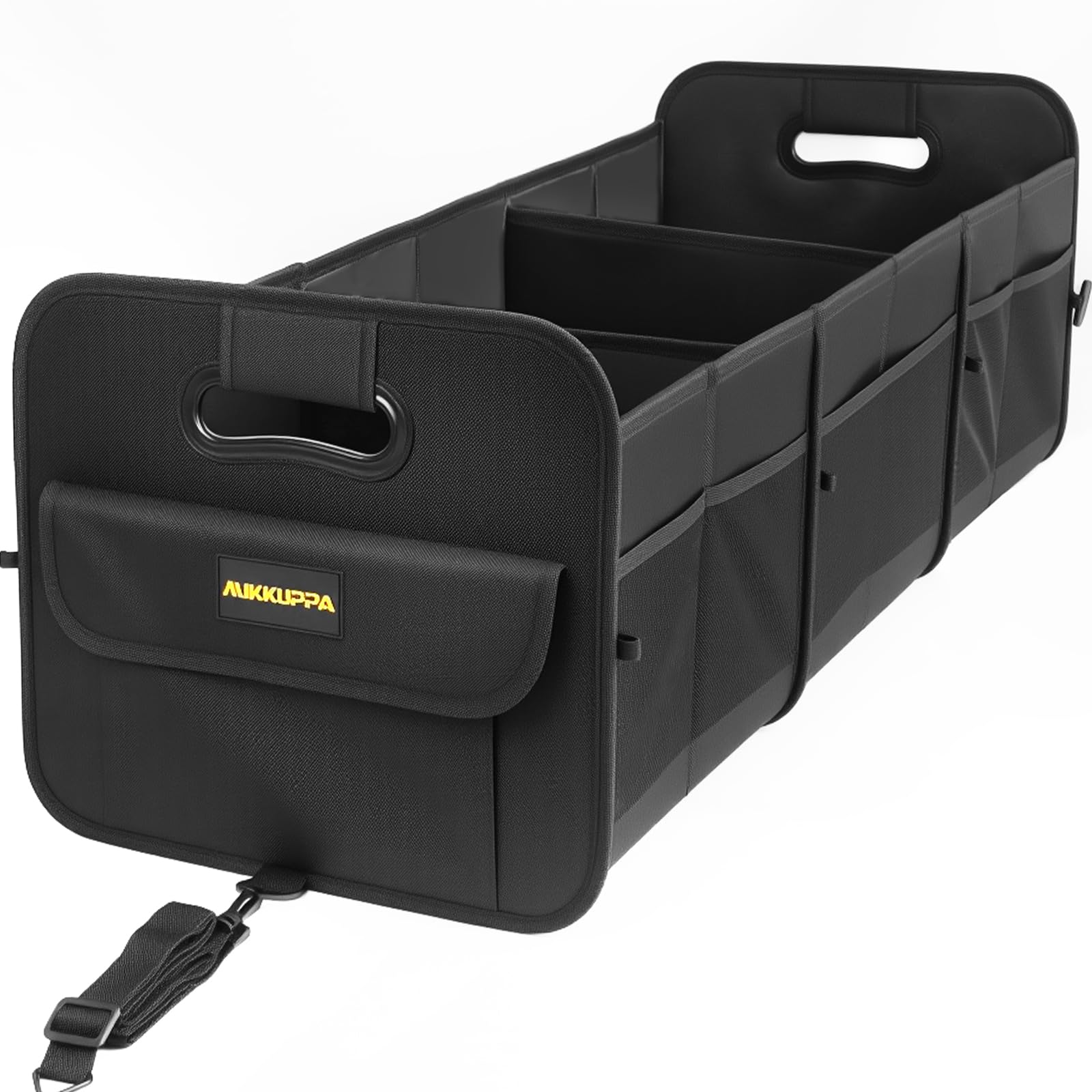 MIKKUPPA Car Trunk Organizer - 105L Collapsible Large Trunk Organizer for Groceries, Trunk Storage Organizers for SUV Auto Truck