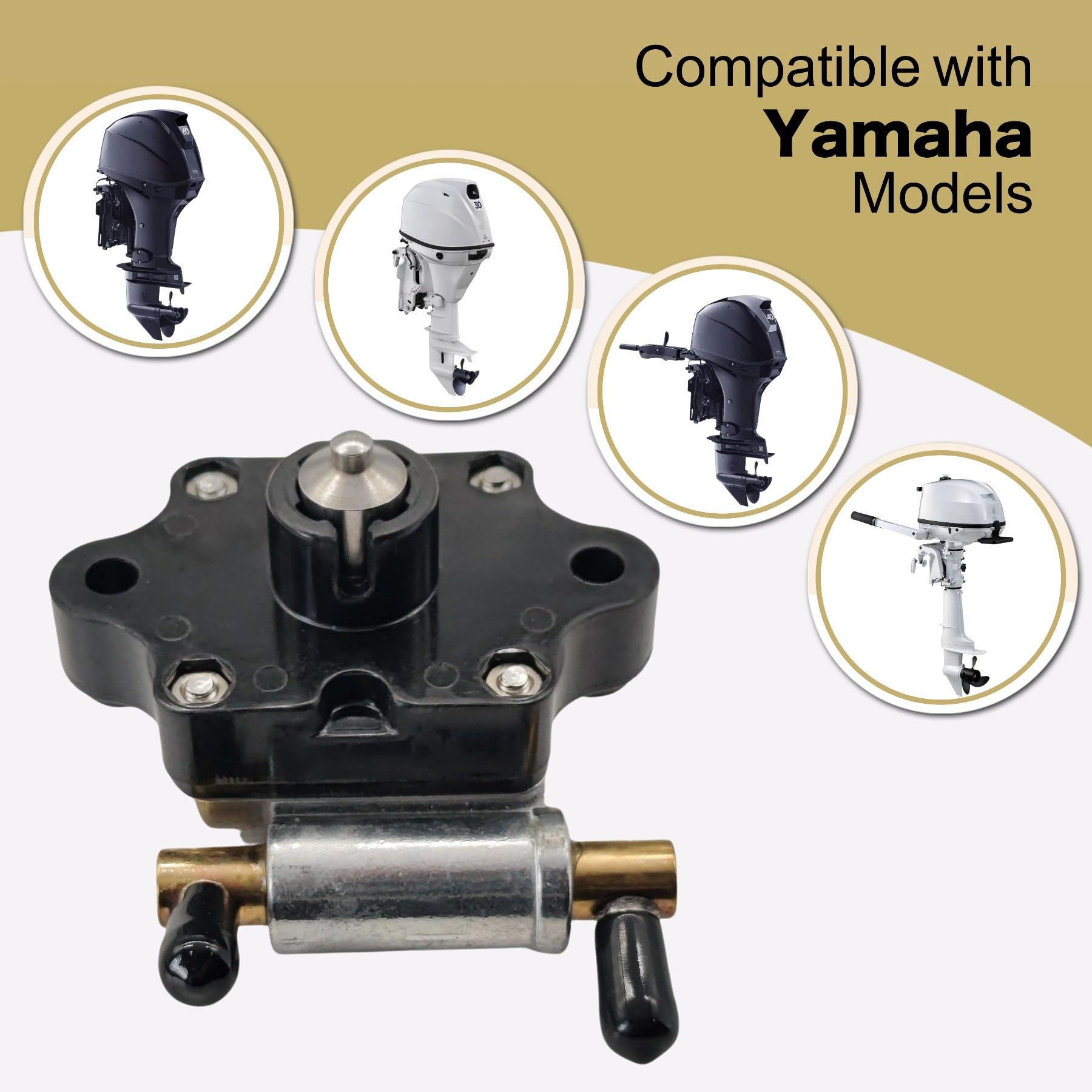 Jlm Marine 6Ah24410 Fuel Pump For Yamaha 4 Stroke 15Hp 20Hp Outboard Engines 6Ah-24410-00