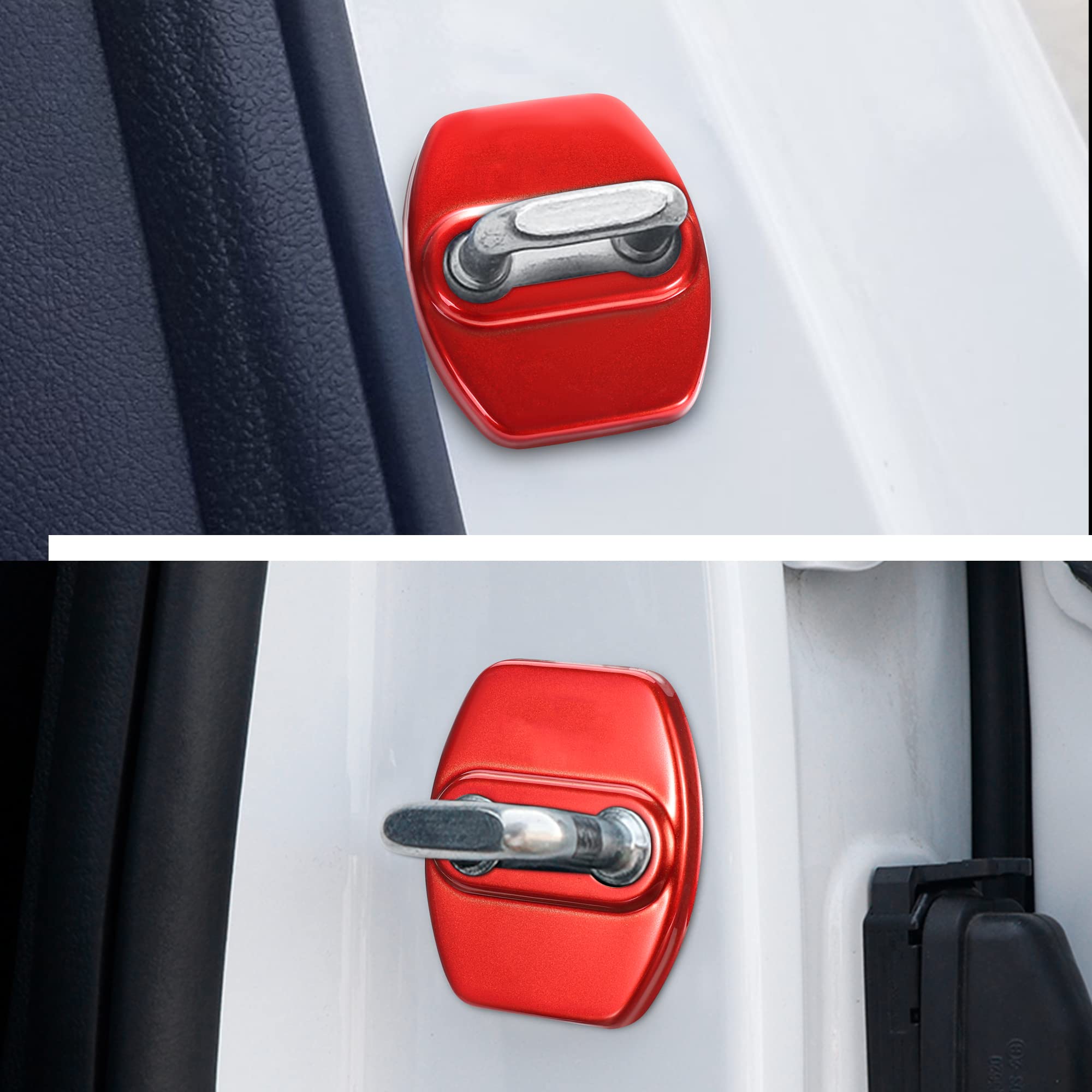 Tomall 4Pcs Car Door Lock Latches Cover Protector Compatible With Kia Stinger Sorento Soul Gt-Line Gt2 Gt1 Optima Forte K5 Acces