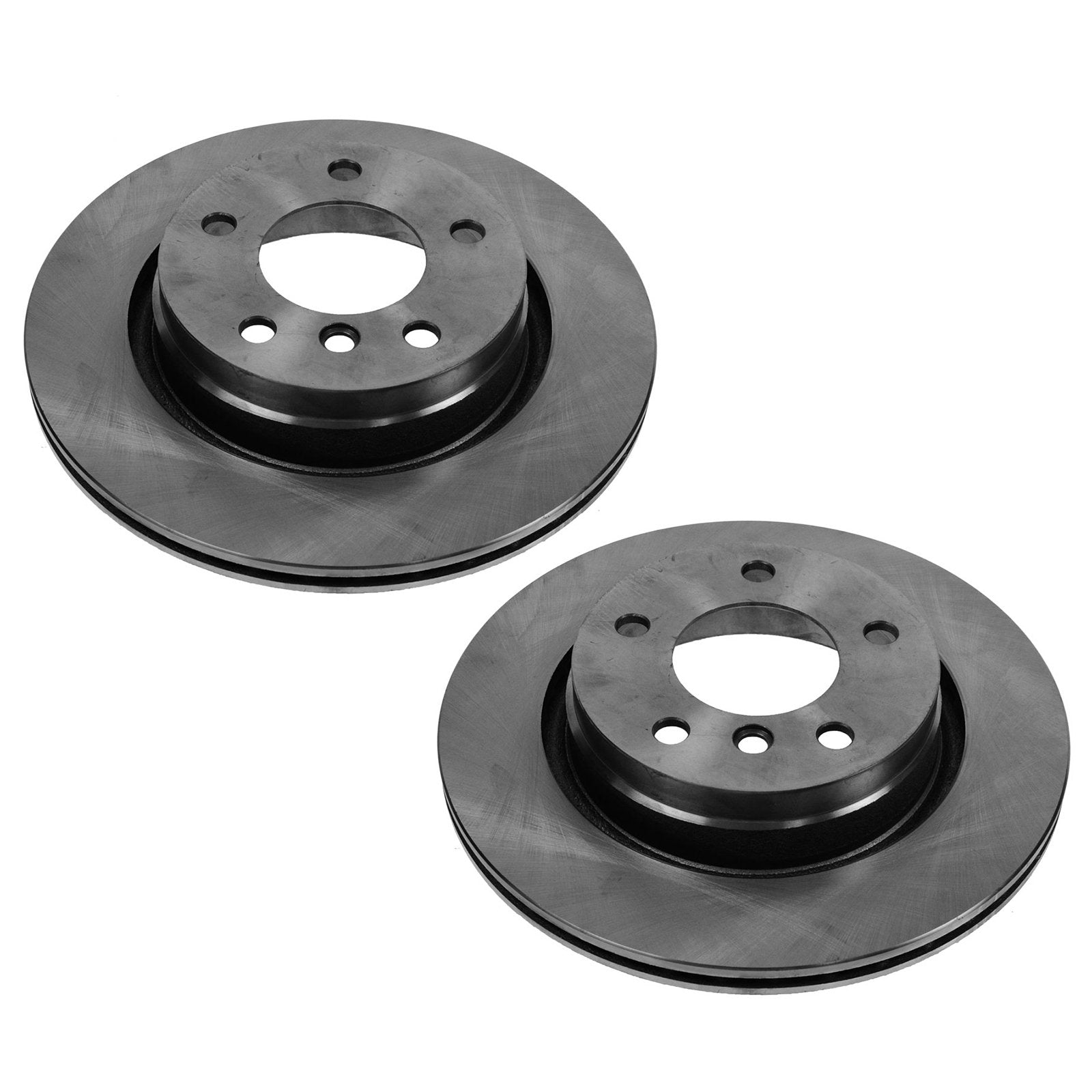 Trq Rear Brake Pad & Rotor Kit Brake Pads Brake Rotor Semi-Metallic Compatible With 2000 Bmw 323Ci 323I 328Ci 1999-2000 328I