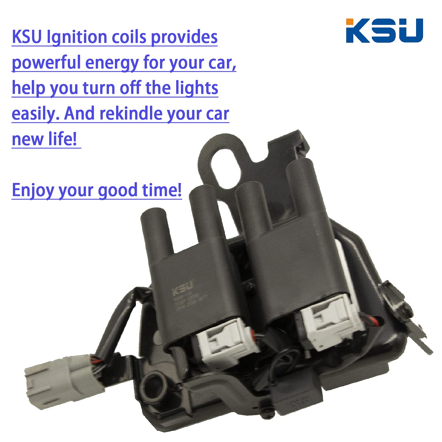 Ksu Coil Pack With Spark Plug For Soul 2010 2011 2.0L L4 Uf593 2730123900 Uf-593 27301-23900 Uf419 Uf-419 2730123700 27301-23700