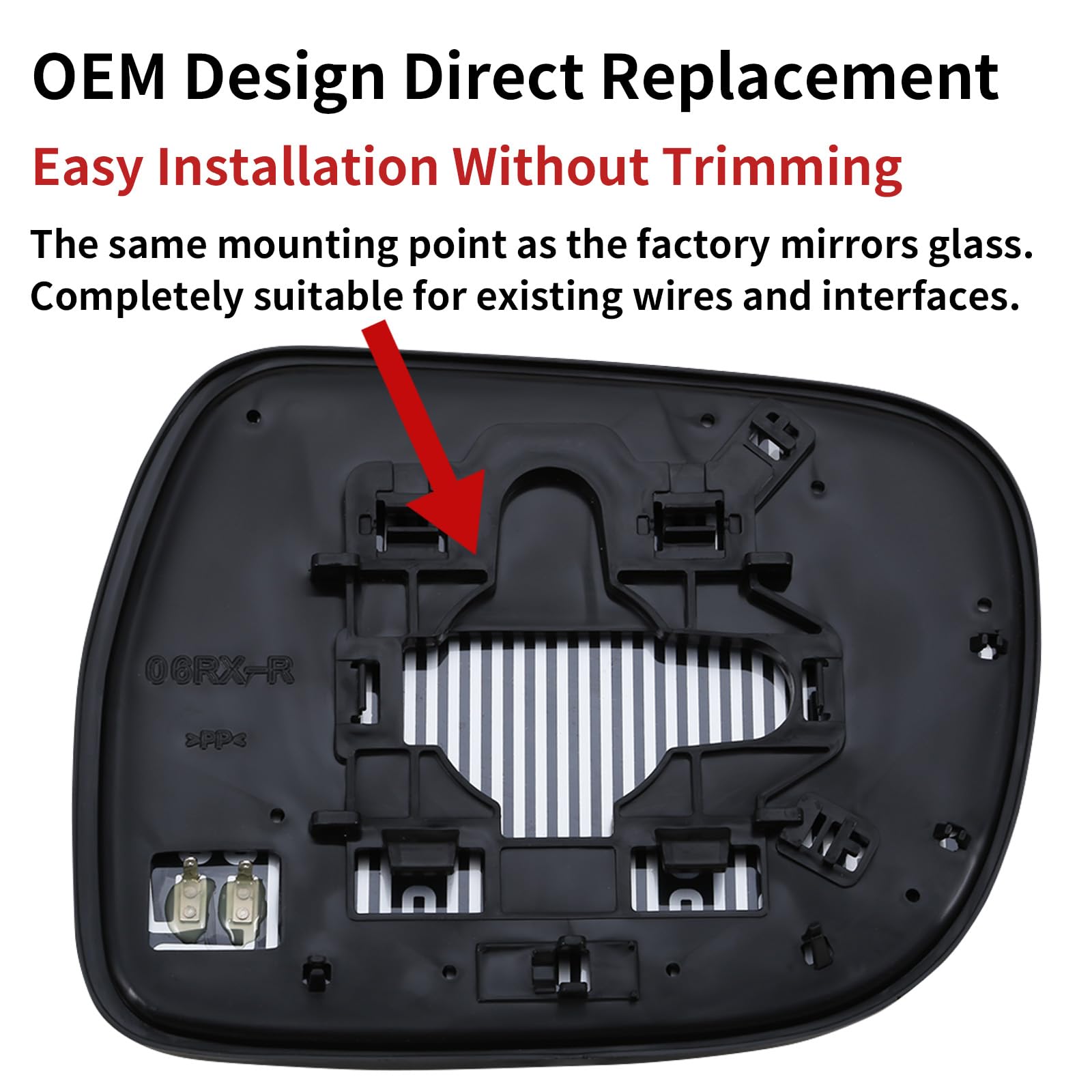 LOIYLLEN Driver Side and Passenger Side Mirror Replacement for Lexus RX330 2004-2006 RX350 2007-2009 RX400h 2006-2009 - Mirror G