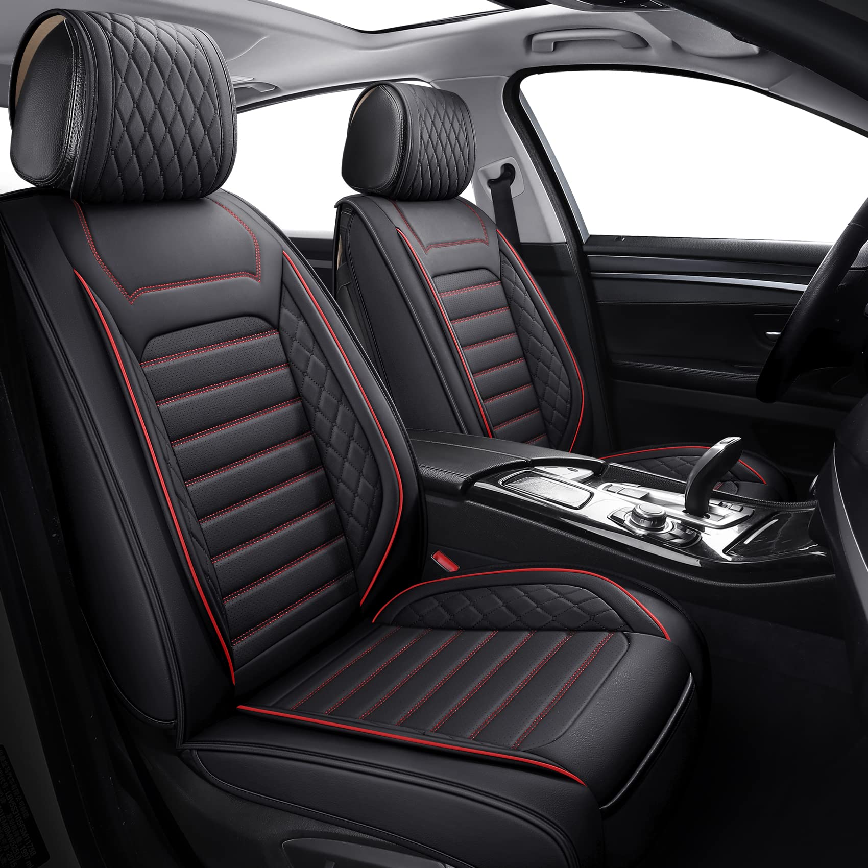 Aierxuan Front Seat Covers Universal Fit for Nissan Rogue Murano Maxima Pathfinder Kia Soul Forte Sorento Optima Honda Hyundai B