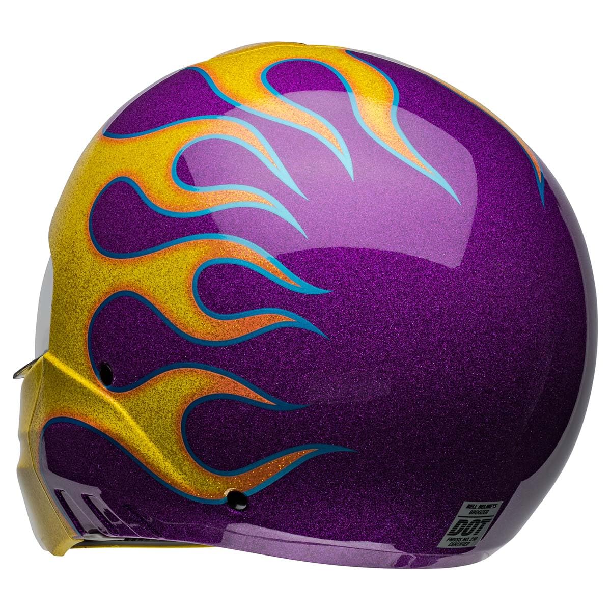 Bell Broozer Helmet (Gloss Ignite Purple/Yellow - Large)