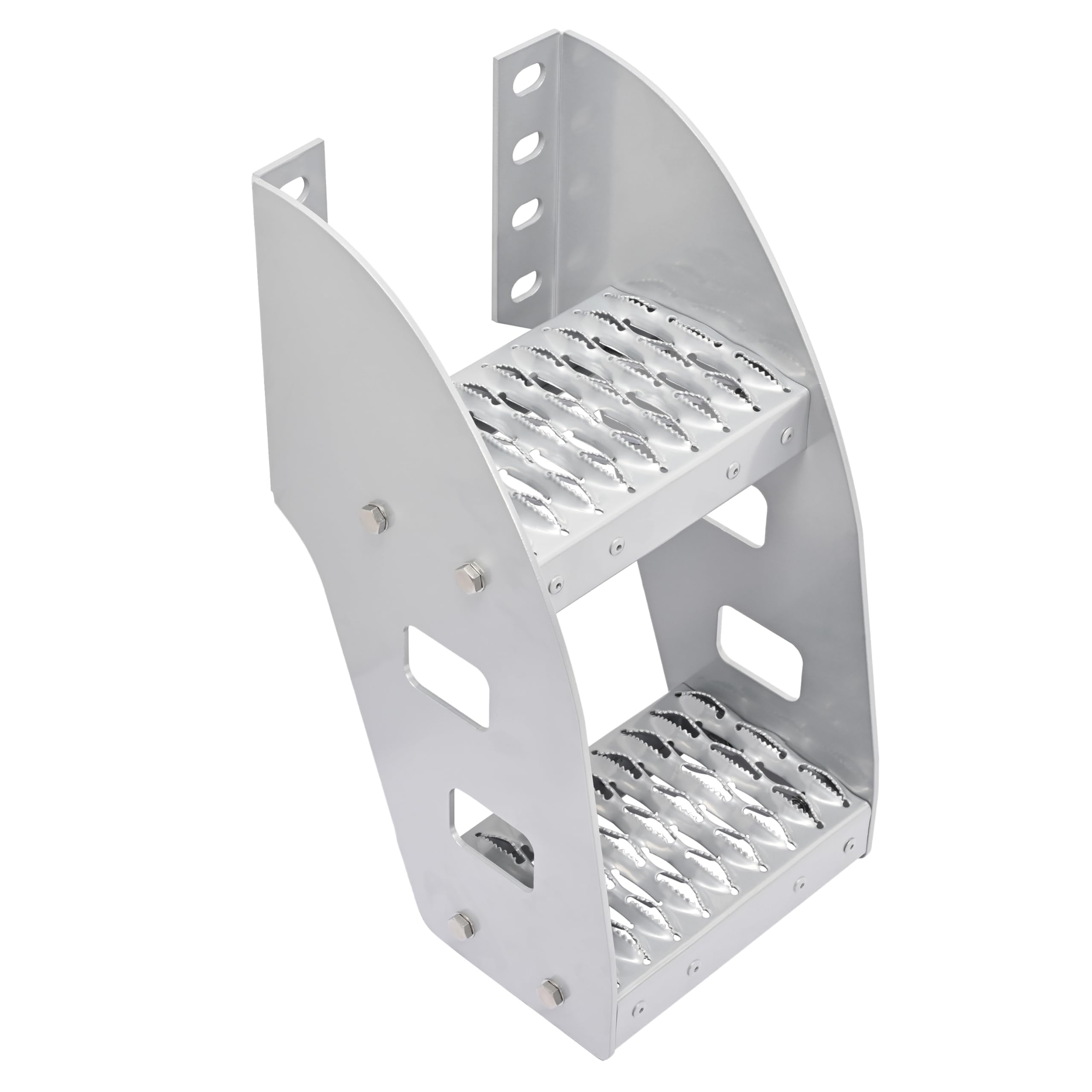 HECASA 10    Truck Frame Step Mounted Side Steps Compatible with Peterbilt Frame Fit Make or Model Class 8 Semi Truck Bed Runnin