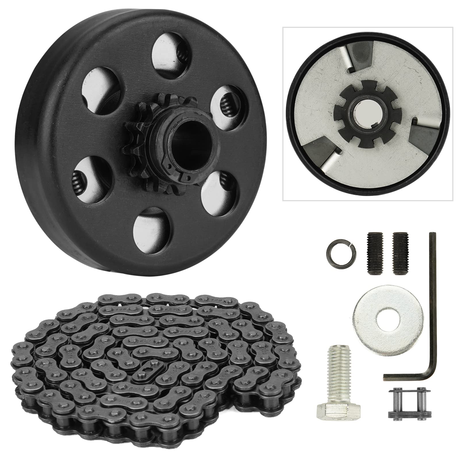 Centrifugal Clutch, Go Kart Clutch 3/4 Bore 12T With #35 Chain For Go Kart Minibike Honda Engines Gx160 Gx200 Gx140 Gx120 Gc160 