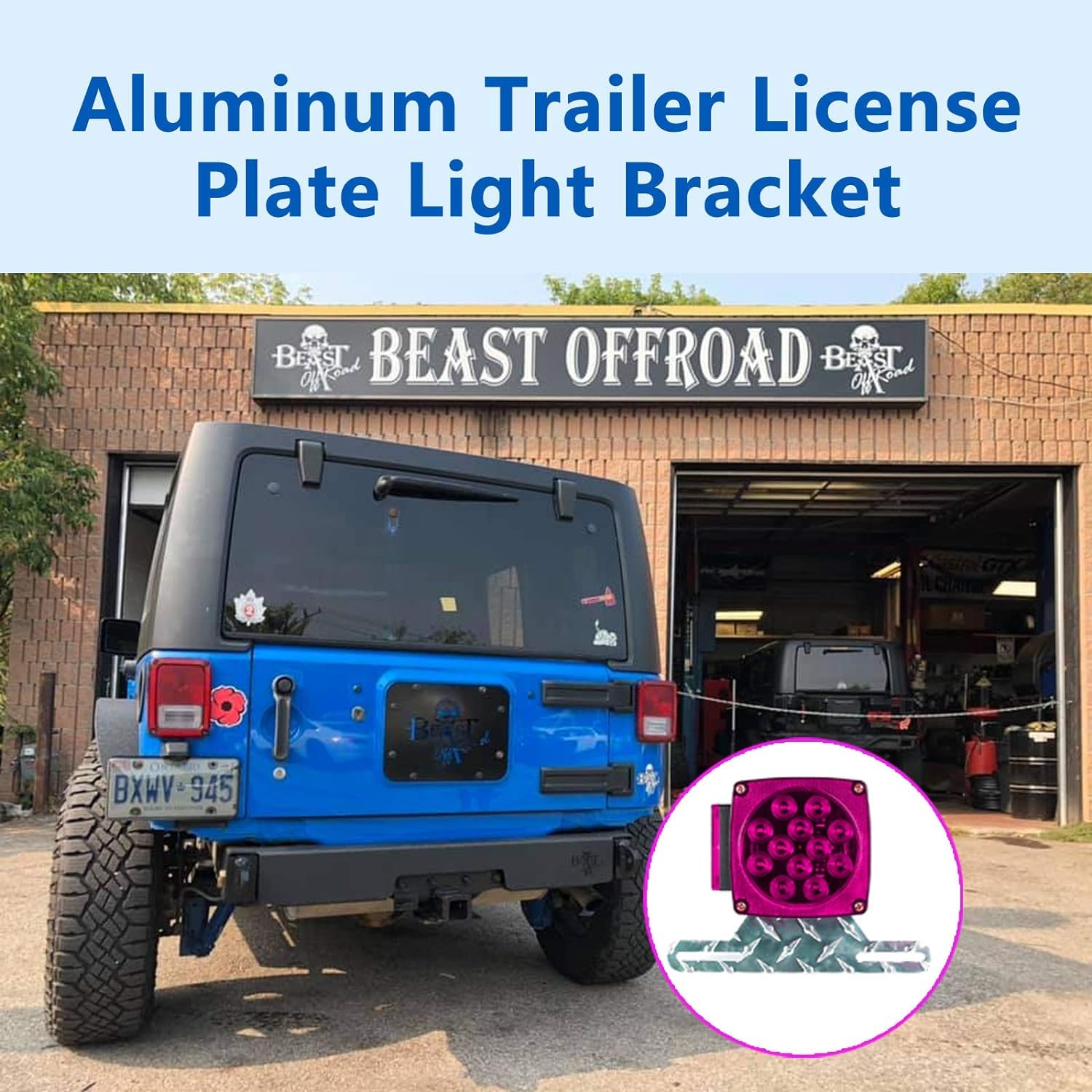 Rneswi Aluminum Trailer License Plate Holder Bracket for Trucks, RVs, Boats - Silver Color, Heavy-Duty with Mounting Screws - 1 Pack