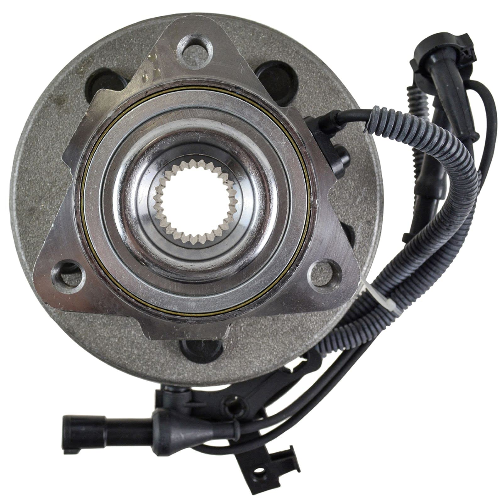 Trq Front Wheel Bearing & Hub Assembly With Abs Sensor Compatible With 2006-2010 Ford Explorer 2007-2010 Explorer Sport Trac Mer