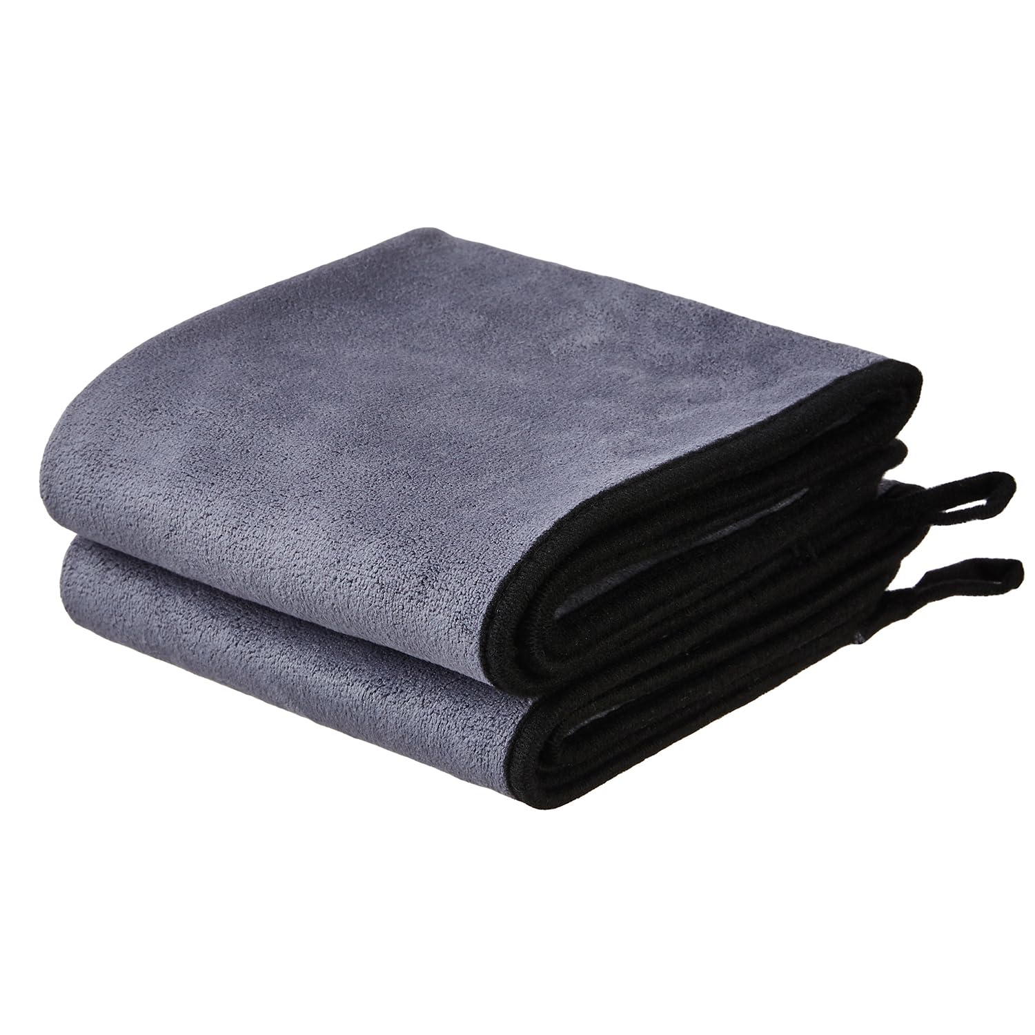 amazon basics Ultra Soft Microfiber Cleaning Cloth | 500 GSM | 75x35cms, Pack of 2 | UltraAbsorbent, ScratchFree, Suede Edge |