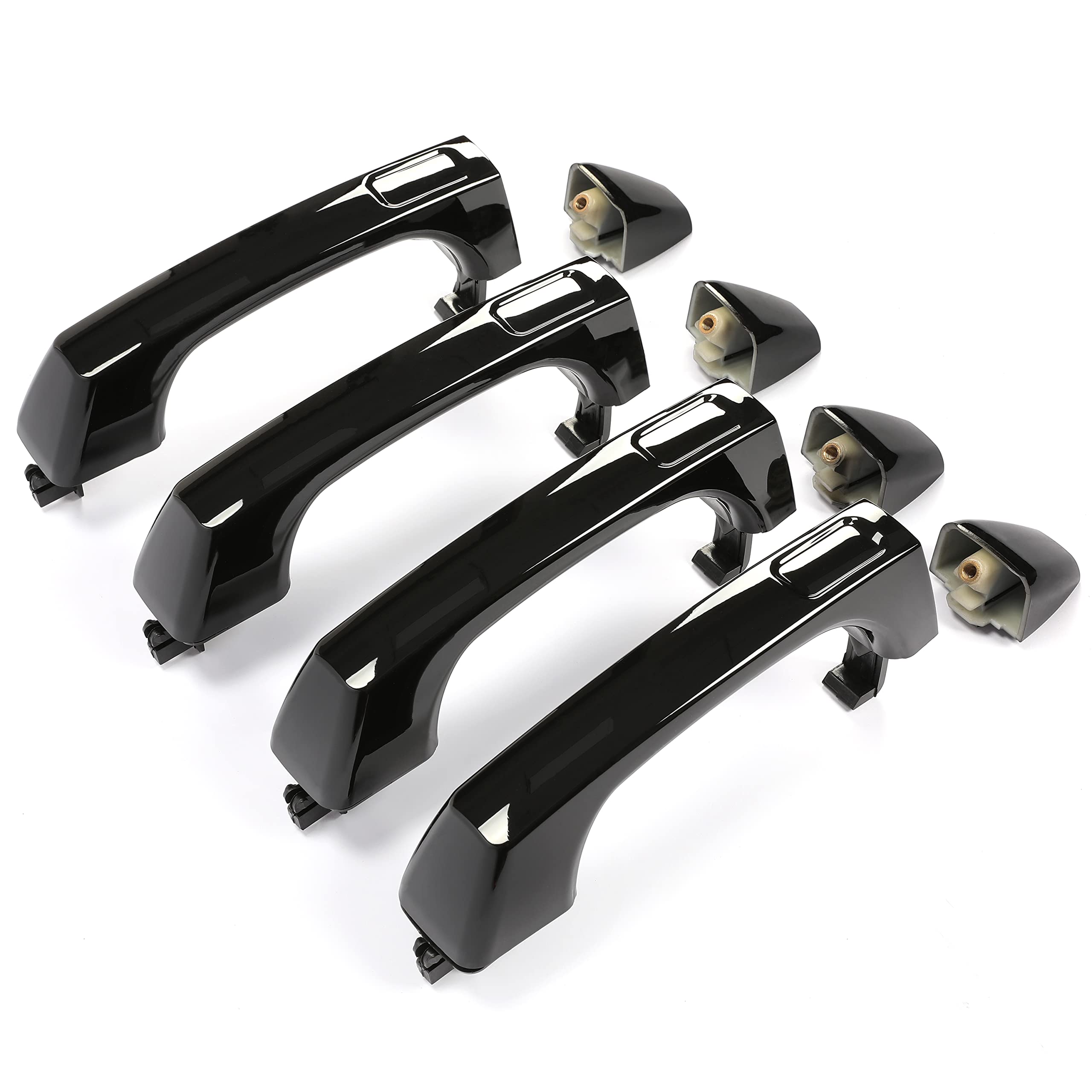 ECOTRIC Exterior Door Handle Compatible with 2006-2010 Hummer H3 & 2008-2010 H3 Alpha & 2007-2009 H3 X & 2009-2010 H3T W/Cap Rep
