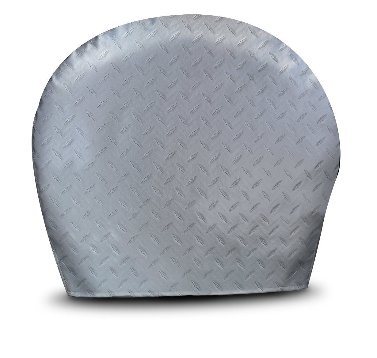 Adco 3750 Silver #Xl Diamond Plated Steel Vinyl Tyre Gard Wheel Cover, (Set Of 2) (Fits 36-39)
