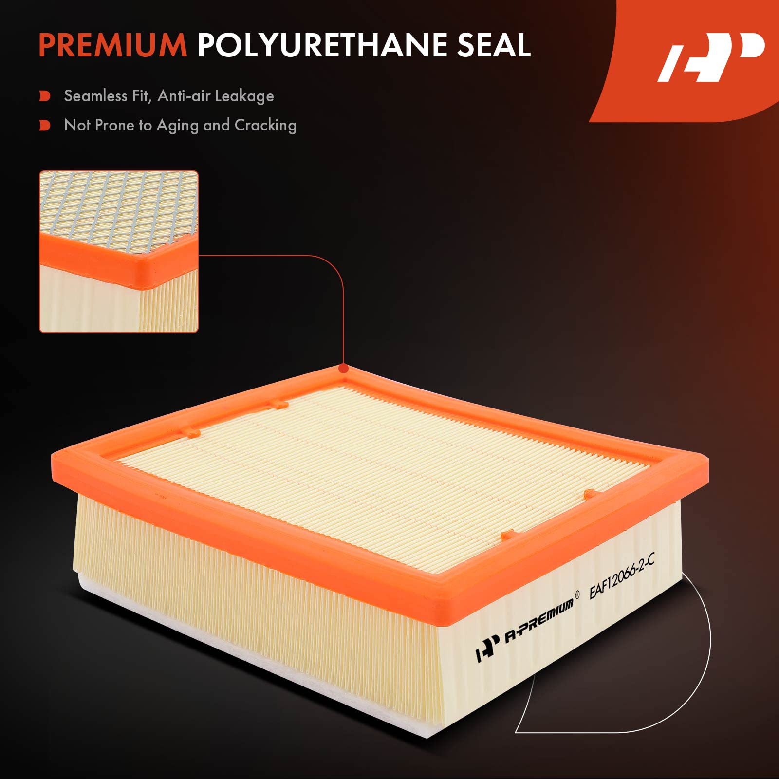 A-Premium 2-PC Engine Air Filter Compatible with Fiat 500X & Jeep Compass, Renegade & Ram ProMaster City, 2015-2022, 1.4L 2.4L,