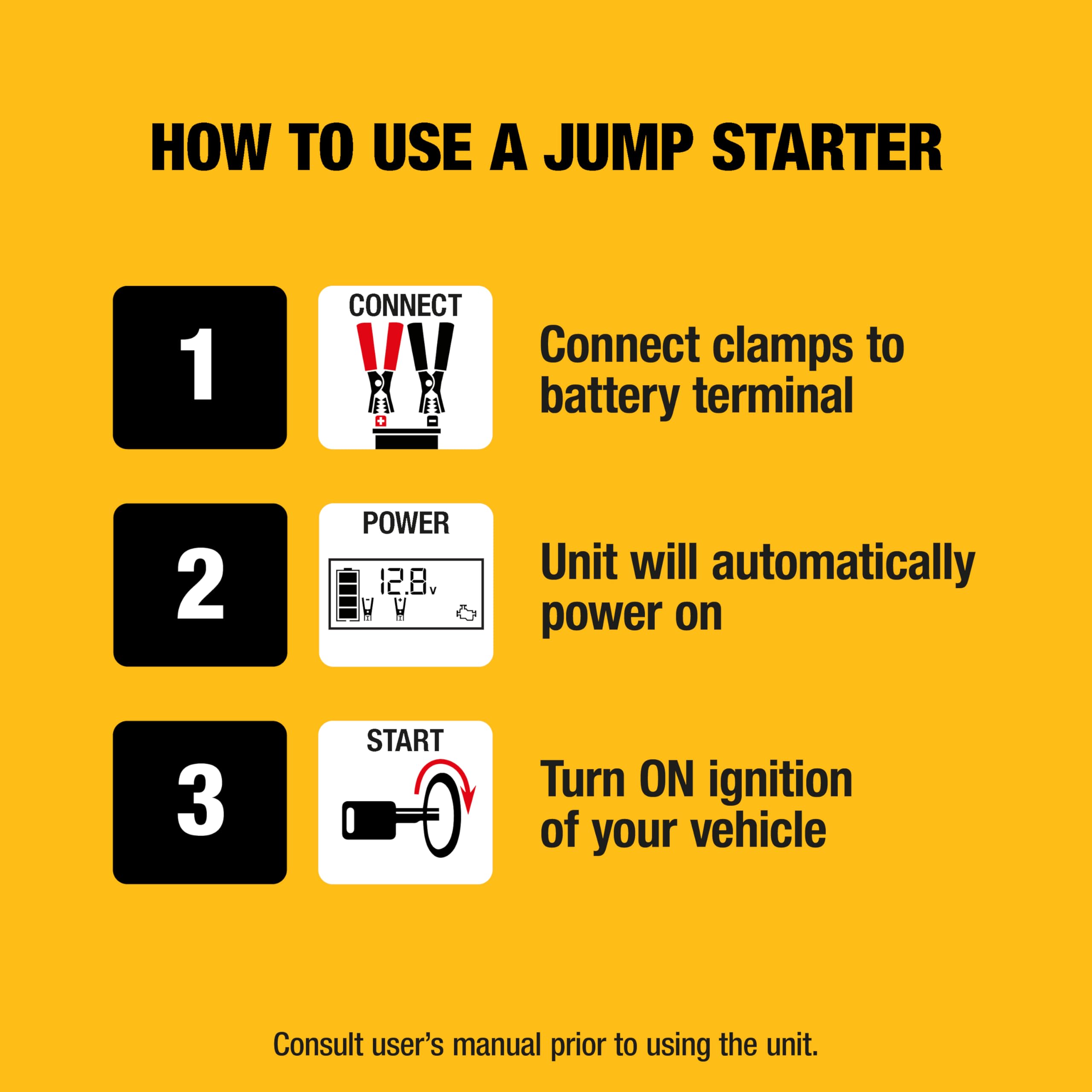 DEWALT DXAEPS14-Type2 2000 Peak Amp Jump Starter with 120 PSI Compressor & 500W Inverter