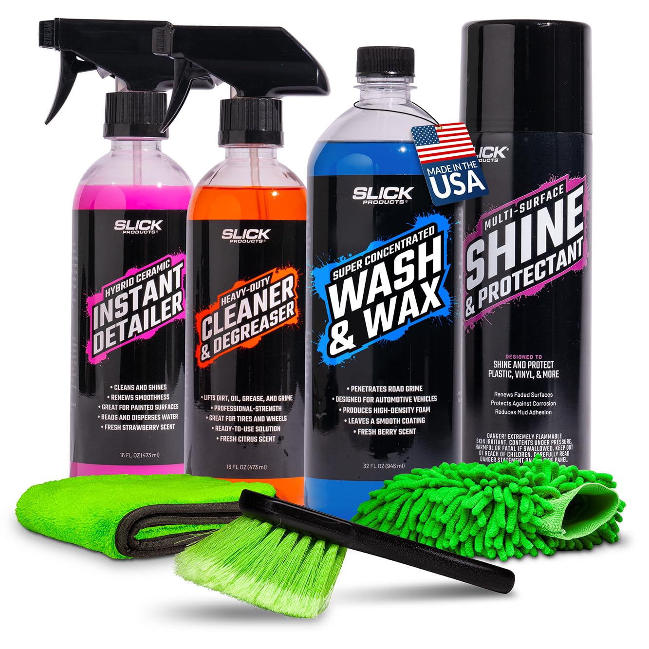Slick Products Starter Bundles for Car, Truck, Motorcycle, UTV, Dirt Bike, Side by Side, ATV, Off-Road Truck, Jeep, Boat, Jet Sk