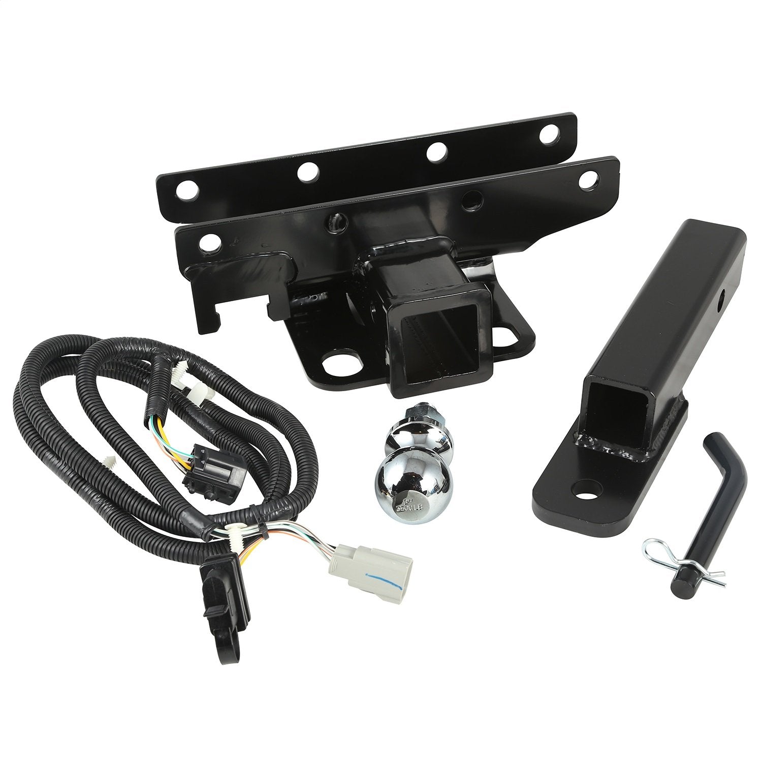Rugged Ridge 11580.54 Trailer Hitch Kit, 2 Inch Ball; 07-18 Jeep Wrangler Jk