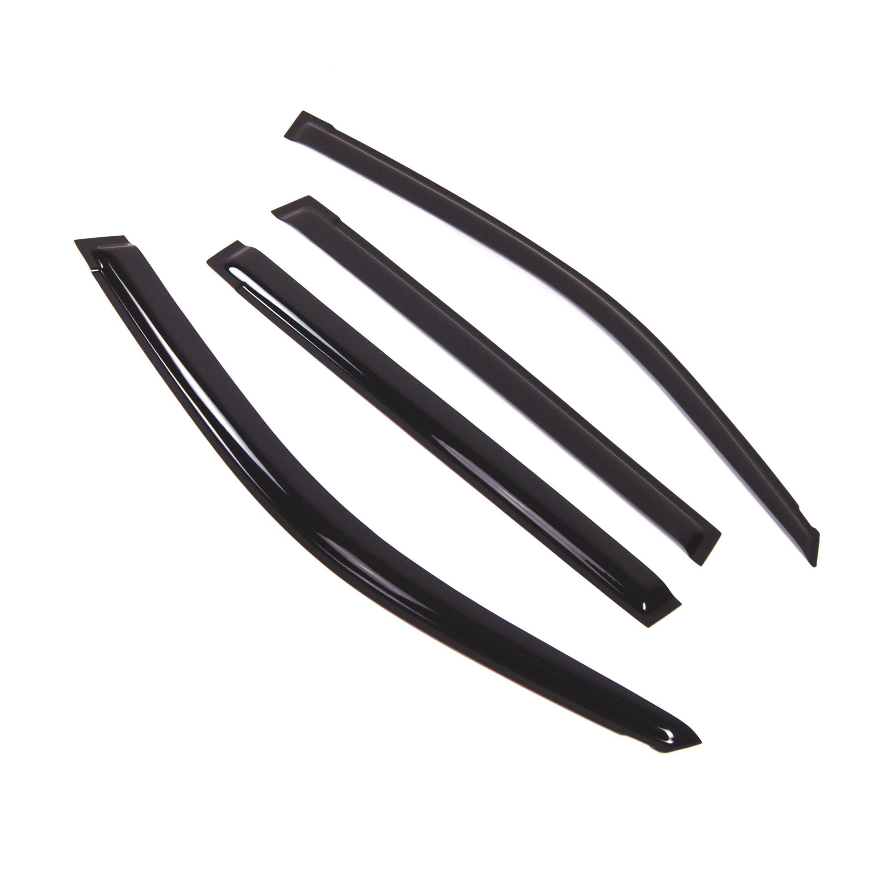 Tuningpros Wd2-847B Dark Smoke 4 Pcs Set Window Visor (Outside Mount) Deflector Rain Guard Compatible With 2017-2018 Lexus Gx460