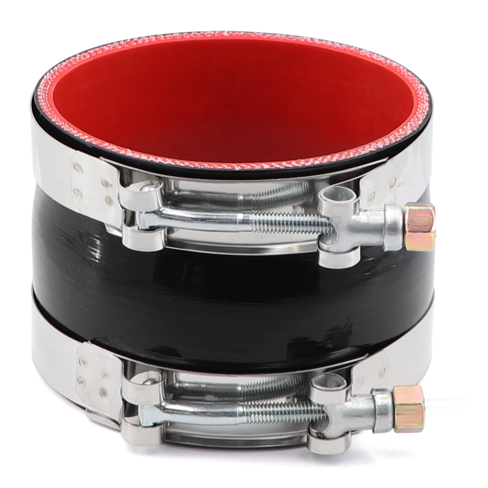 Taukealugs Straight Reducer Coupler Silicone Hose ID 3-3/4-inch to 4-inch 4-Ply with Stainless Steel T-Bolt Clamp for Turbo/Inte