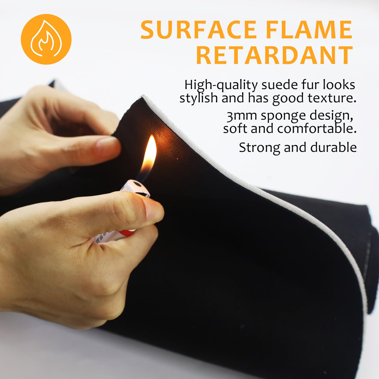 Suede Headliner Fabric With Foam Backing Material - Automotive/Home Micro-Suede Headliner Flame Retardant Fabric For Car Replace