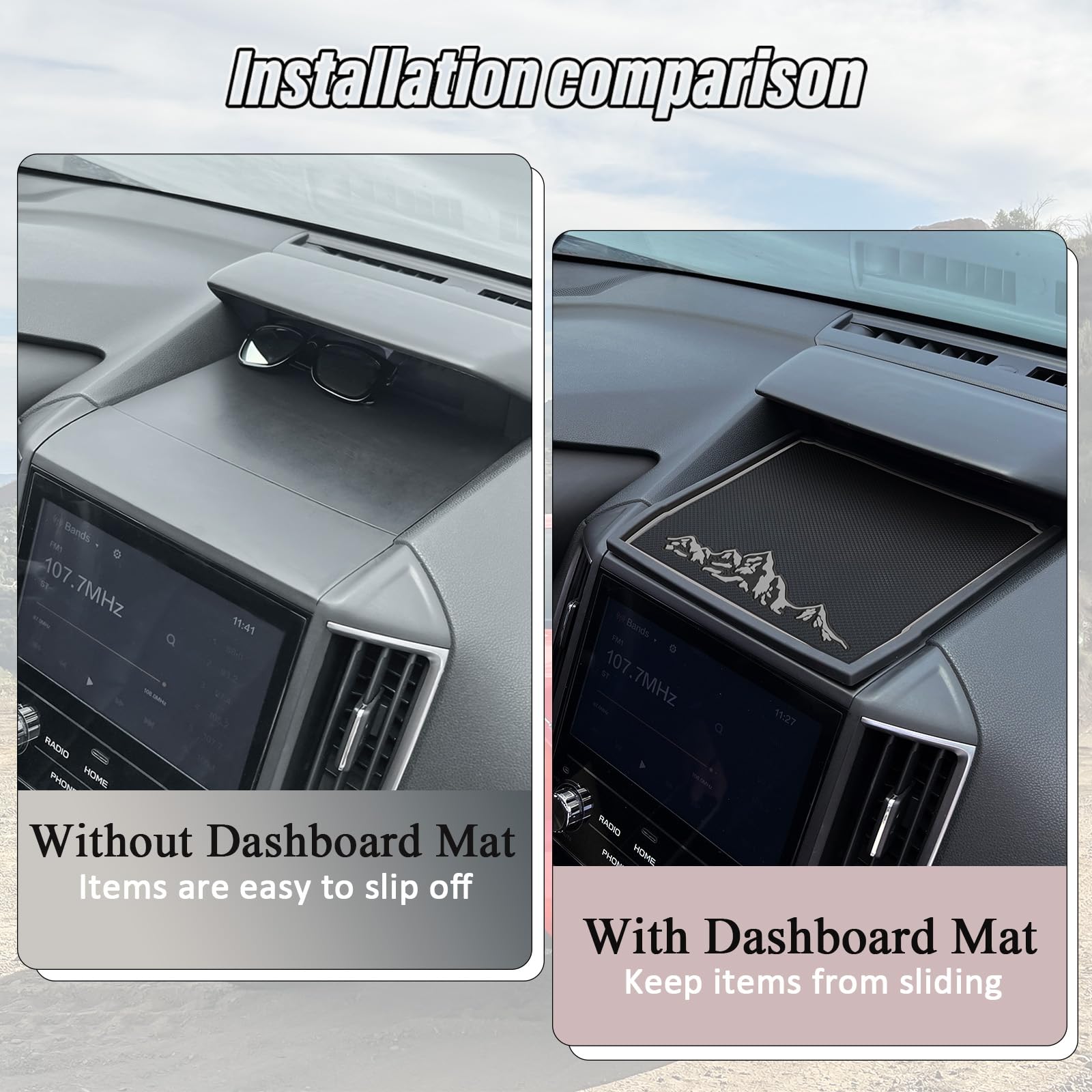Jkcover Dashboard Mats Compatible With Subaru Crosstrek/Impreza 2018-2022 2023 And Subaru Forester 2019-2024 Accessories Center