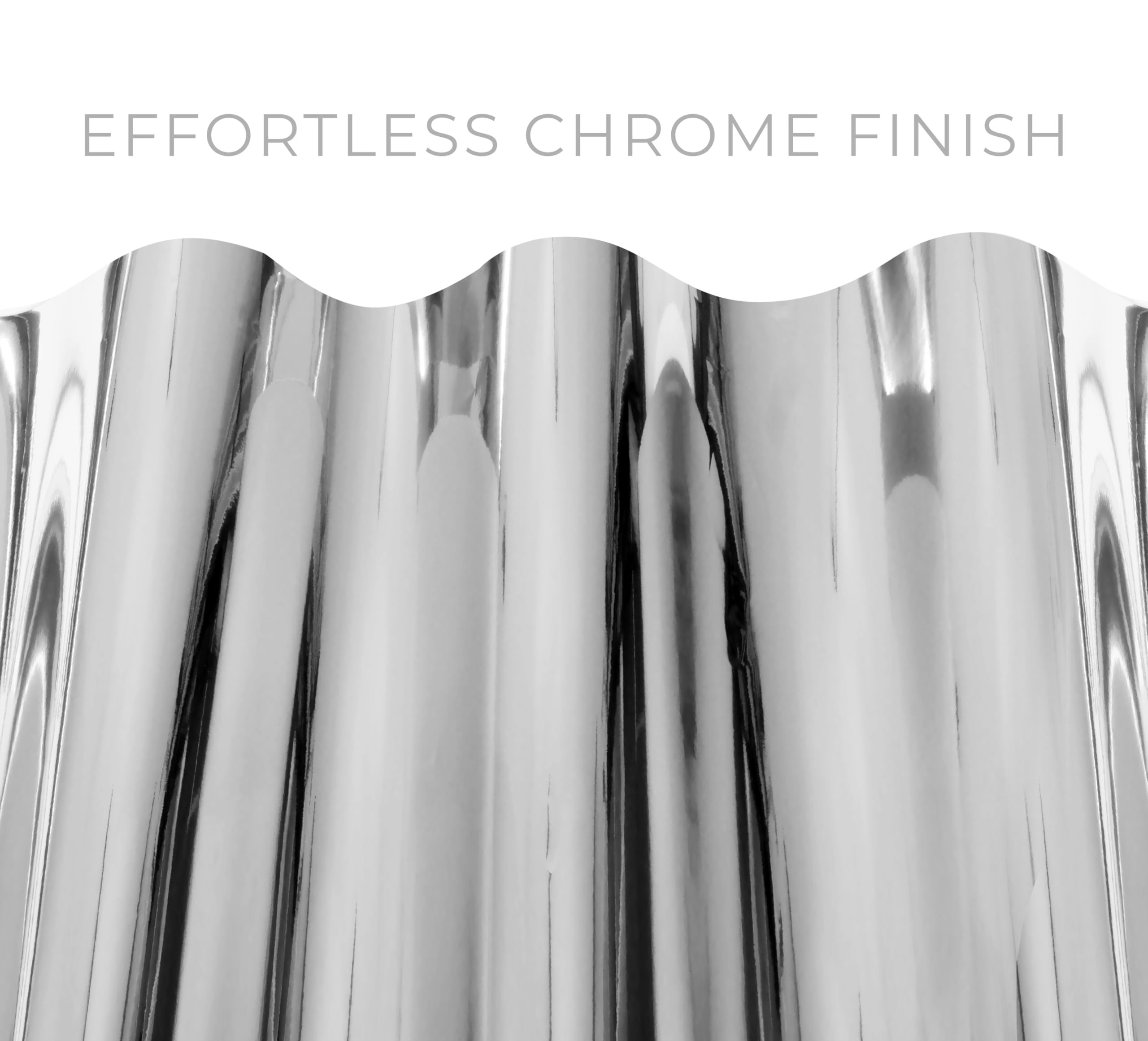 Vvivid Gloss Chrome Silver Vinyl Wrap Adhesive Film Roll Air Release Diy Decal Sheet (3Ft X 5Ft)