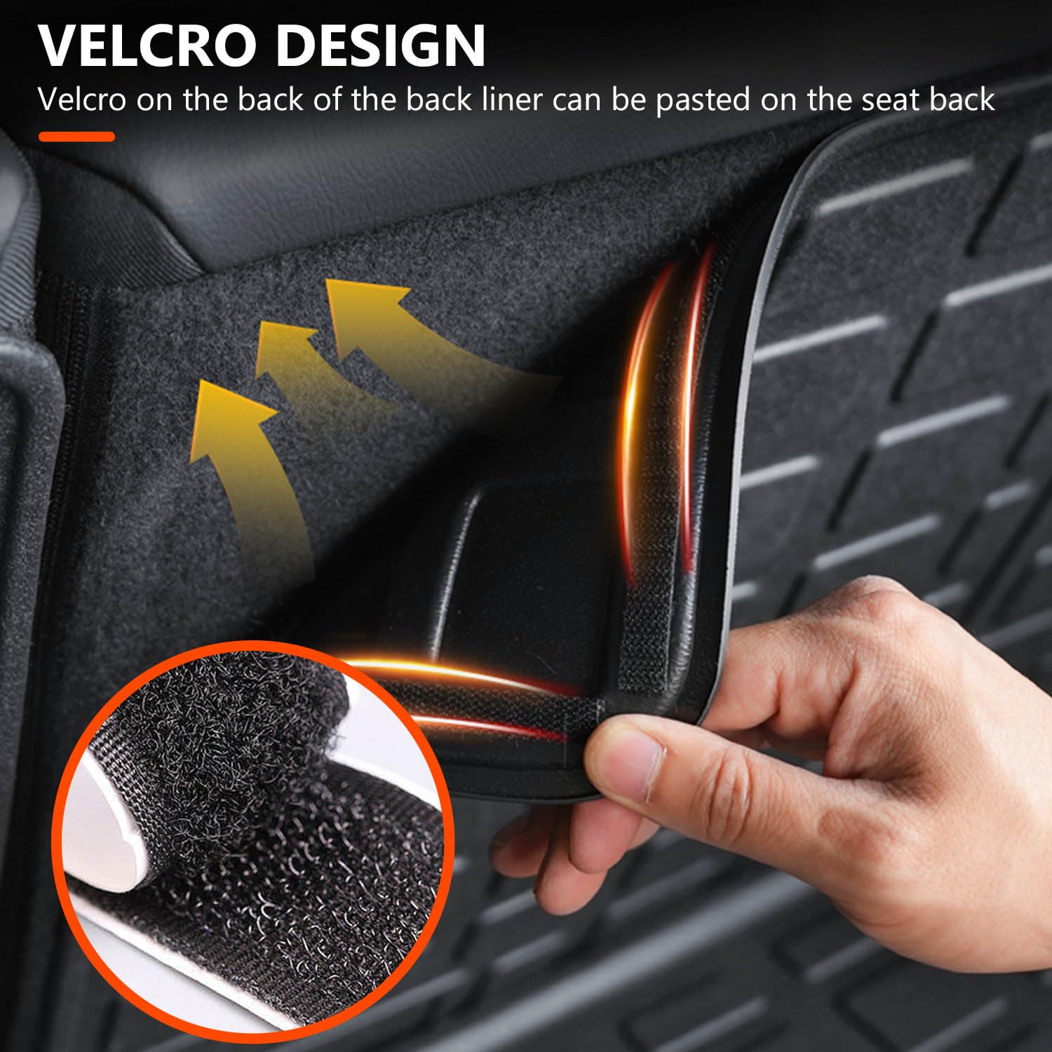 powoq Backrest Mat for 2017-2025 Mazda CX-5, Rear Seat Protector, Thermoplastic Elastomer, Fit 2017-2024 CX-5, Model CX5CL